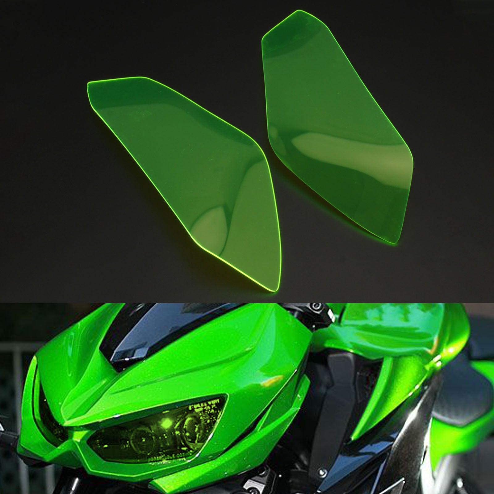 Cubierta de protección de lente de faro delantero compatible con Honda Cbr1000Rr 2017-2020, cuerpo y marco ahumados