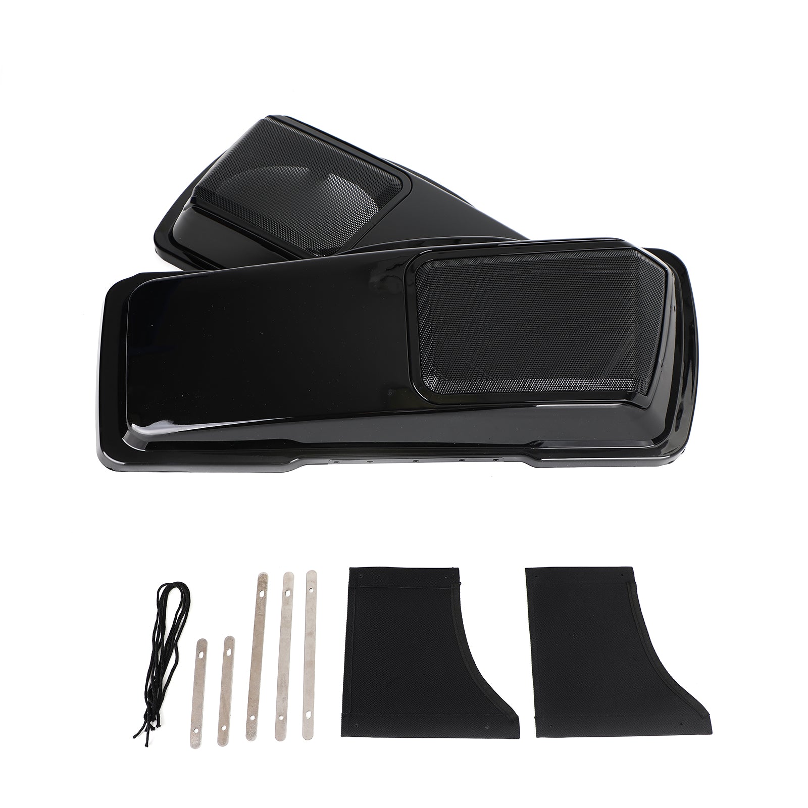 6 x 9 Højttalerlåg Vivid Black Saddlebag til Harley Touring 1994-2013 Generisk