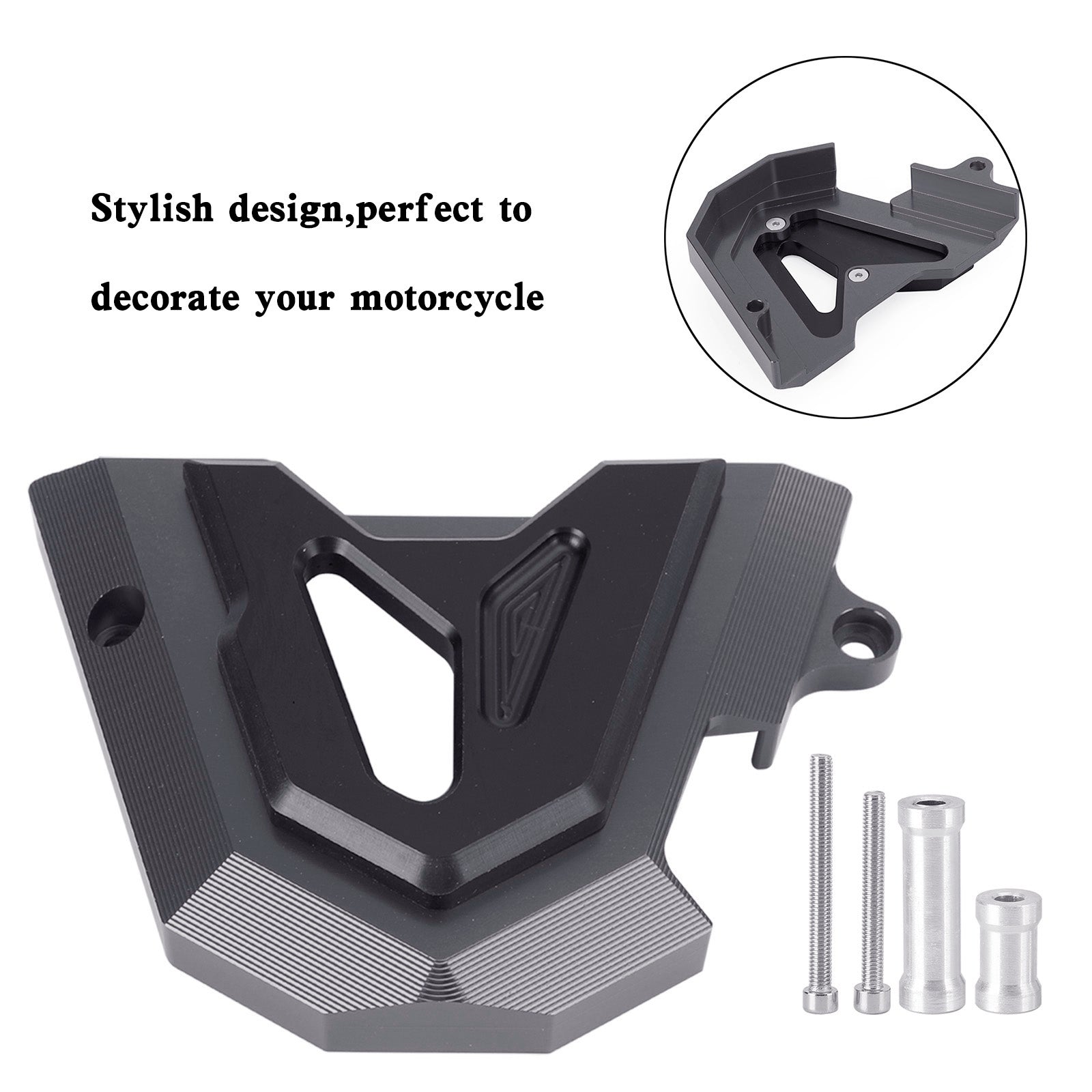 Front Sprocket Cover Chain Guard For KAWASAKI Ninja 250 300 Z300 2013-2017