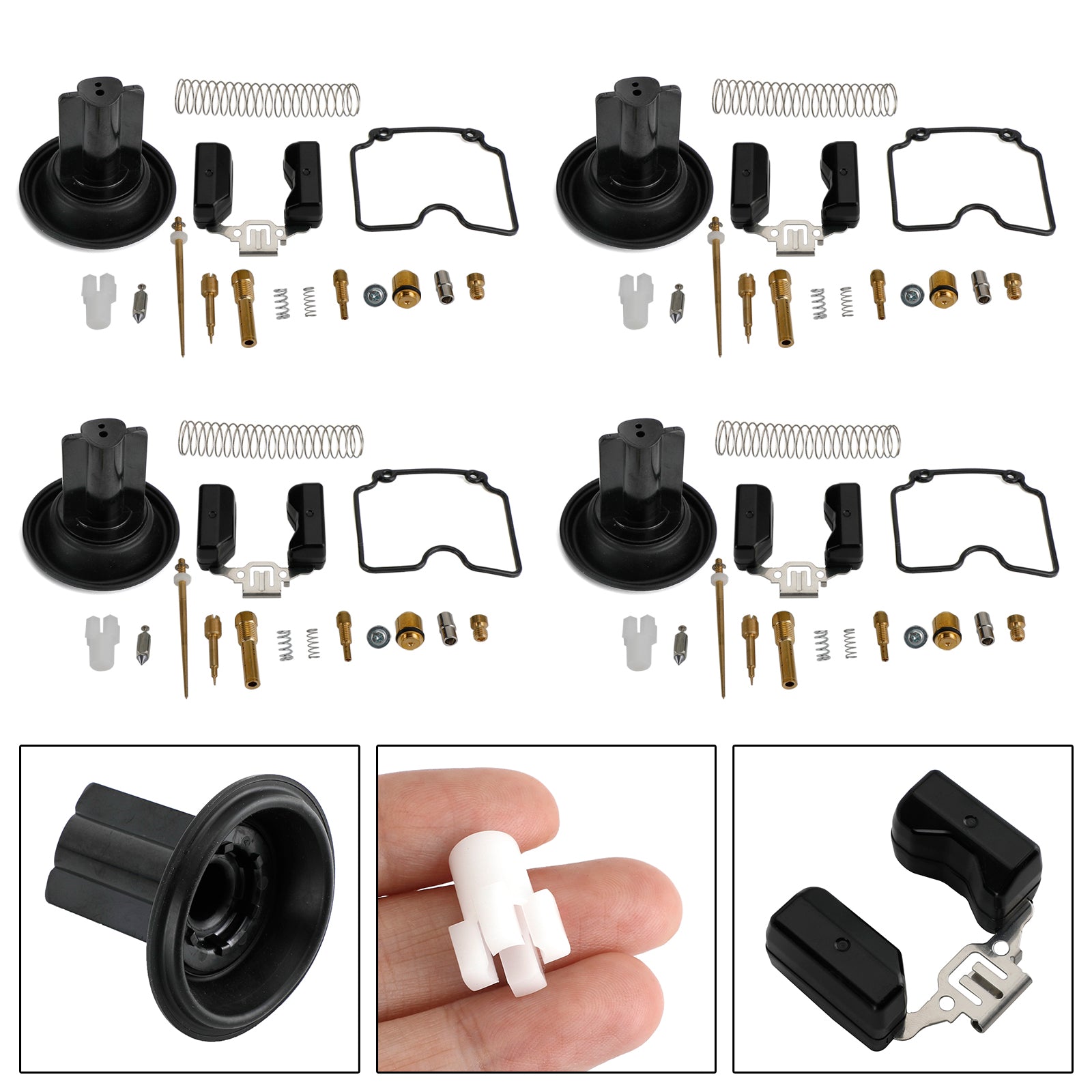 4PCS Karburátor Rebuild Repair Kit Fit pro 250cc ATV ATV250 EN250 GP200 GP250 MV30