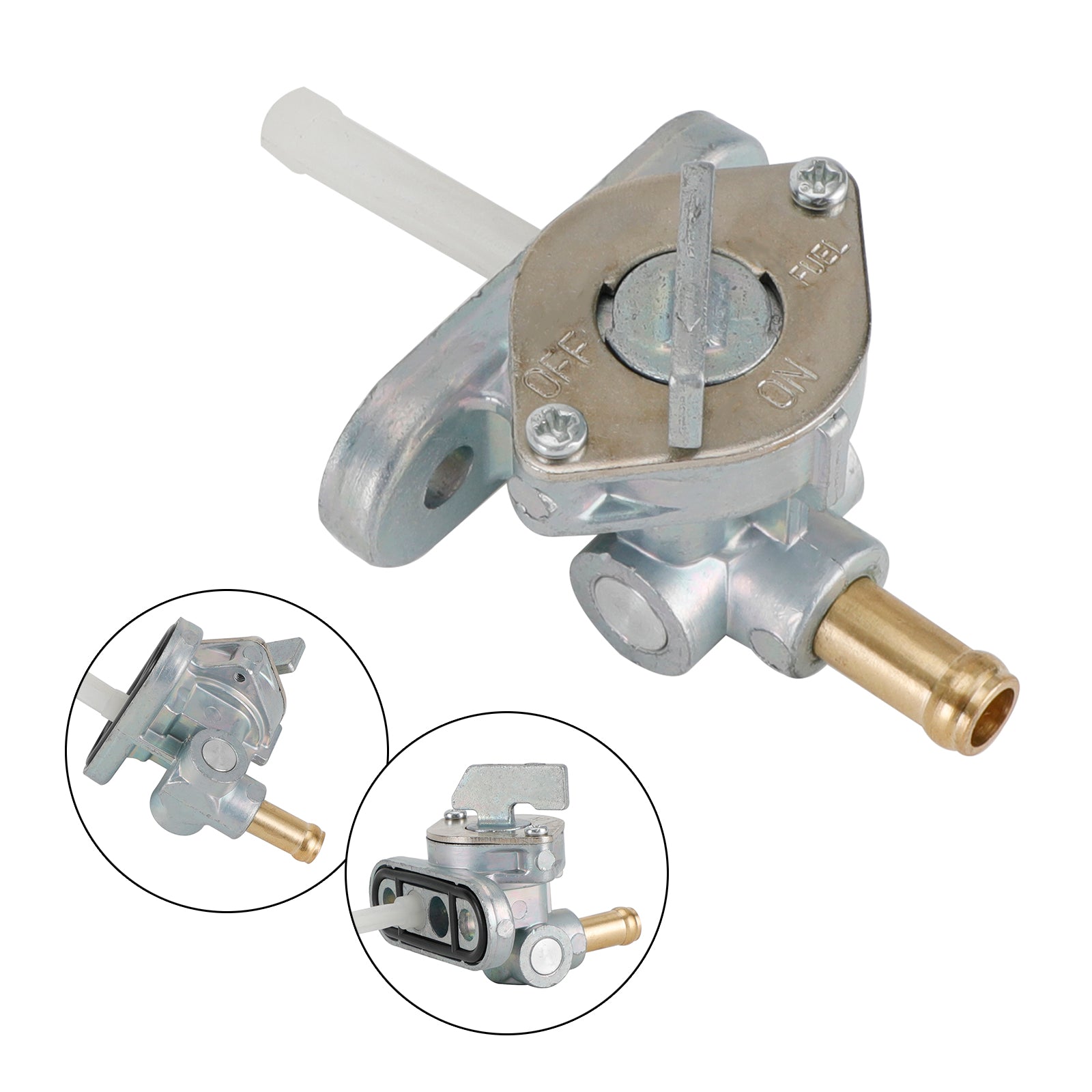 Gas Tank Fuel Cock Valve Petcock Fit til Kawasaki KX65 KX85 KX100 2001-2018 Generisk