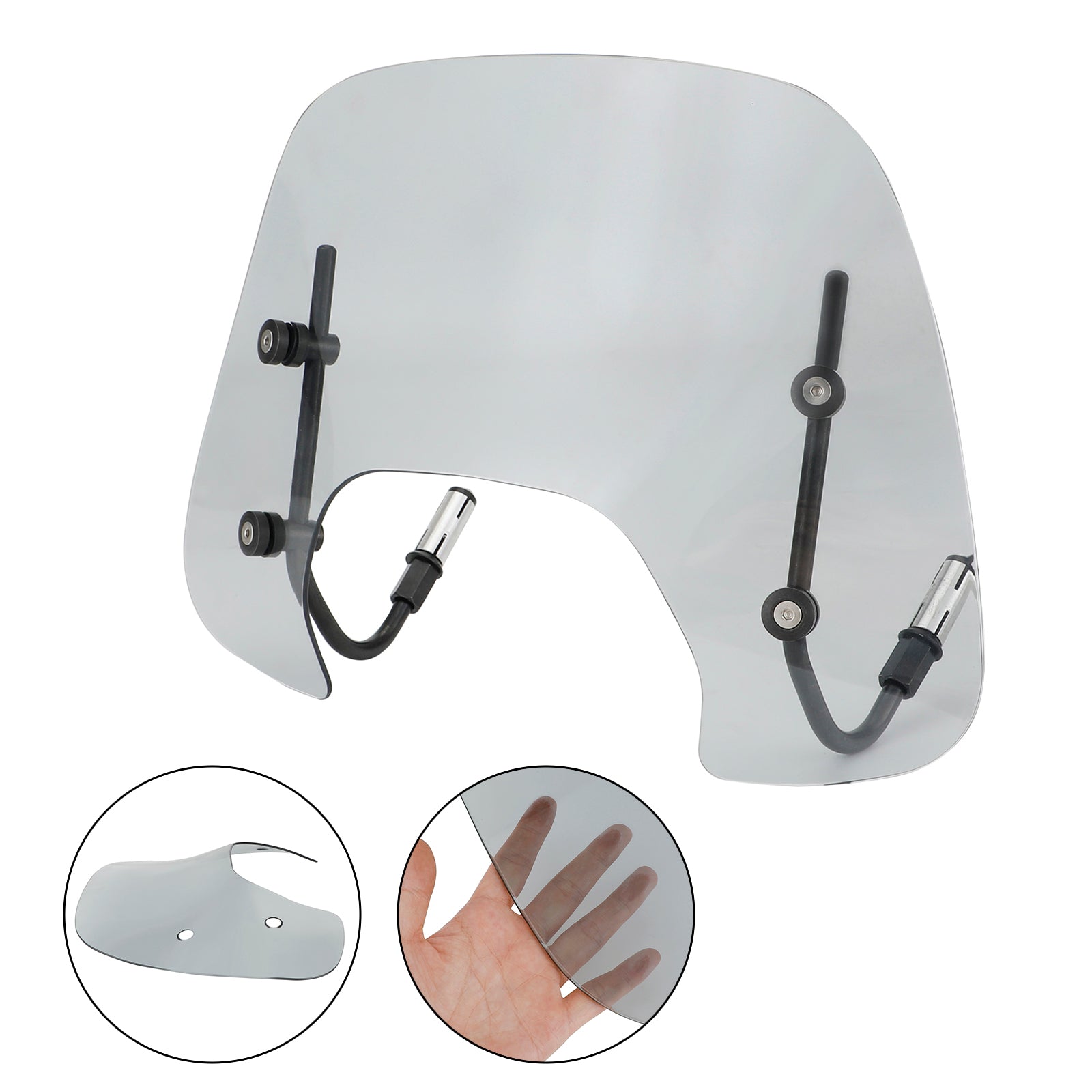 ABS motorcykel forrude forrude pasform til Vespa Sprint 150 2016-2021 generisk