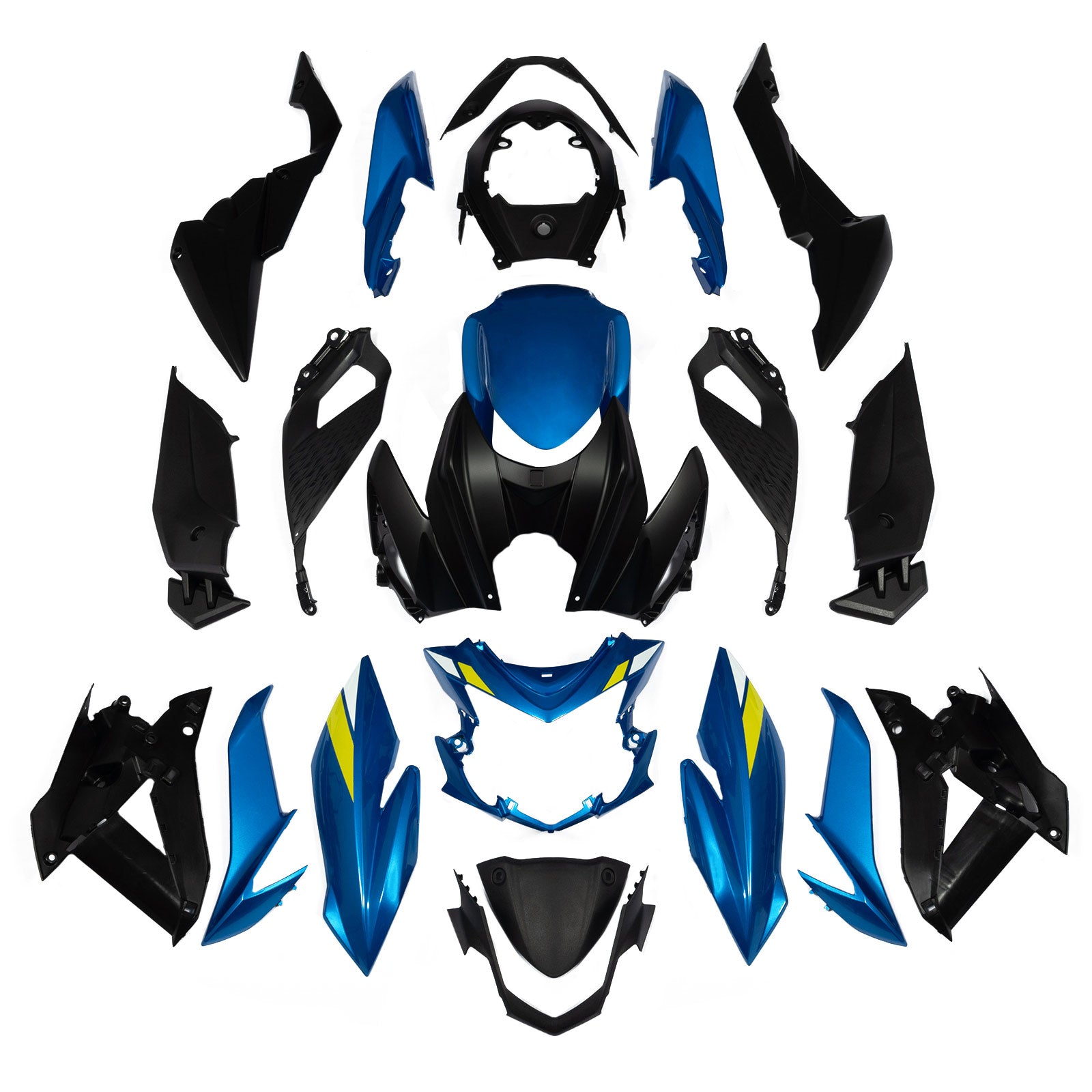 Amotopart (2017-2024) Suzuki GSXS 750 Bodywork Fairing Kit Colletion