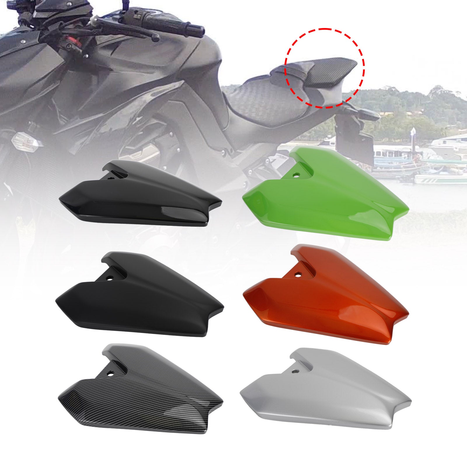 Motorcykel baksäte mässan täcker kåp för kawasaki z1000 2014-2022 generisk
