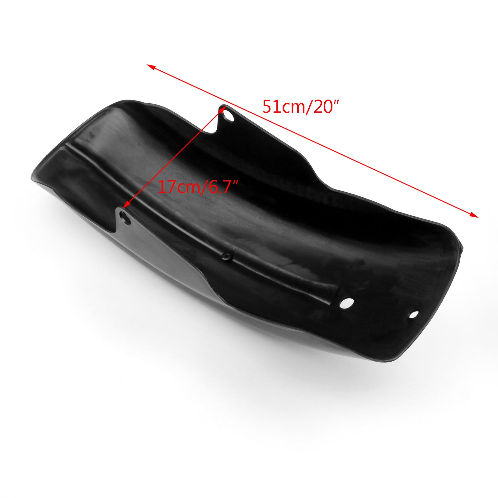 Bakre Mudguard Fender för Sportster Bobber Chopper Cafe Racer Black Generic