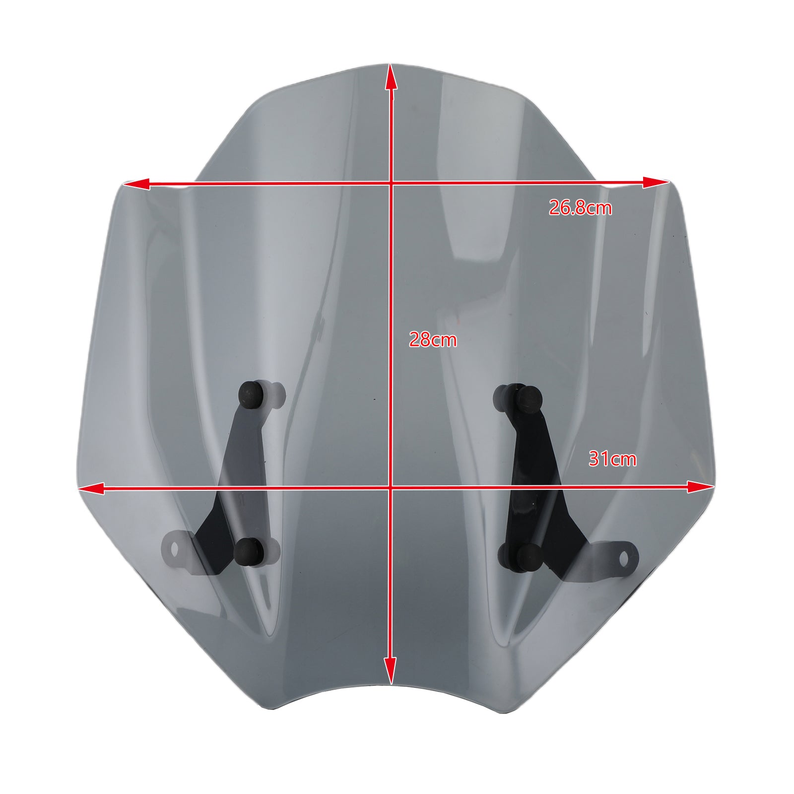 Ny ABS -motorcykel forrude forrude for triumf trident 660 2021 Generisk