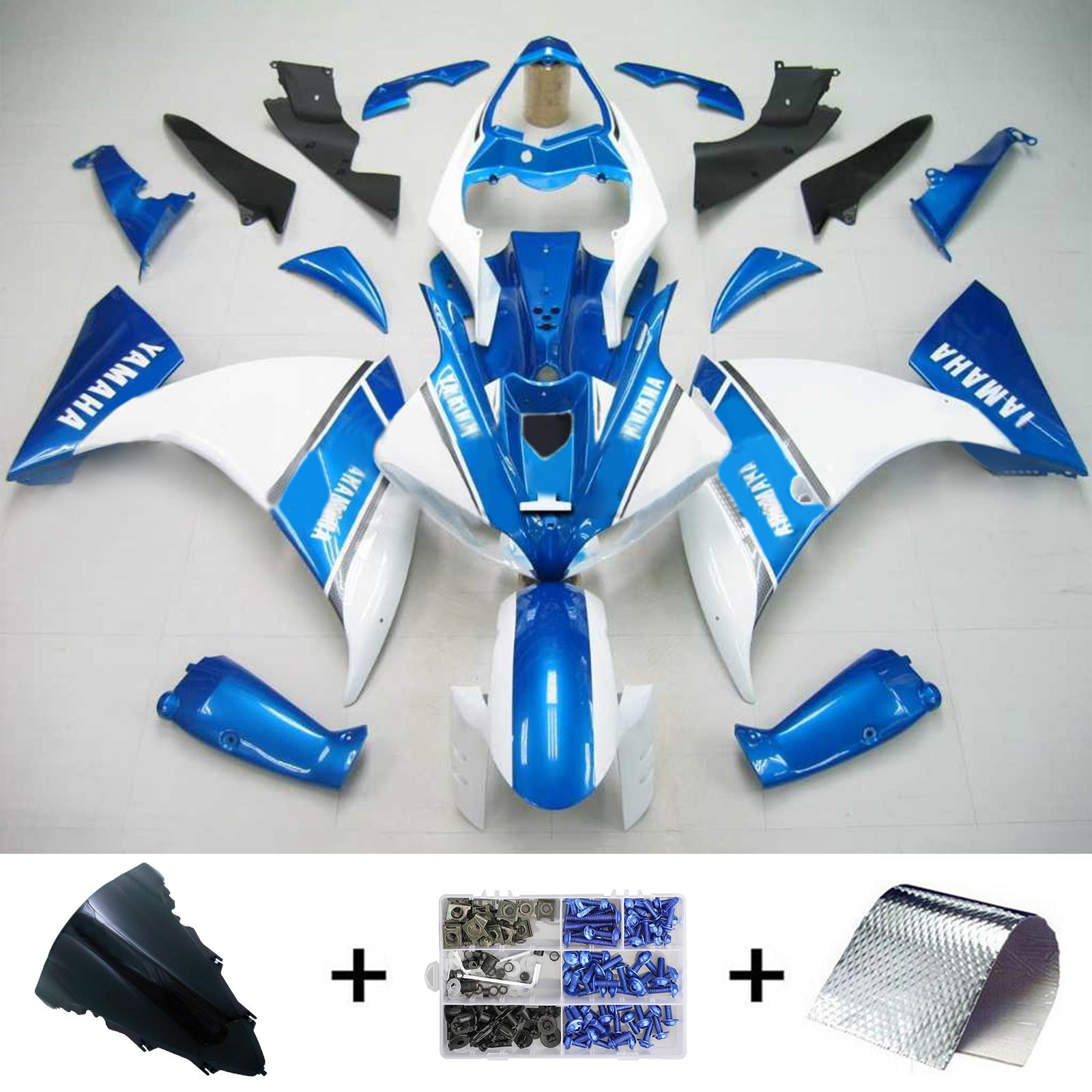 Injection Fairing Kit Bodywork Plastic ABS fit For Yamaha YZF 1000 R1 2009-2011