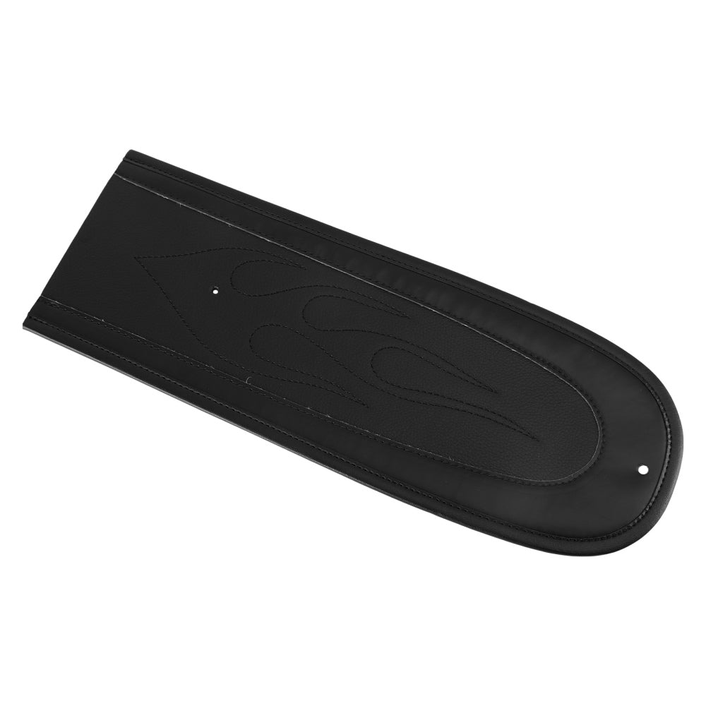 Svart flamma söm pu läder baksätet fender bib passform för dyna super glid generisk