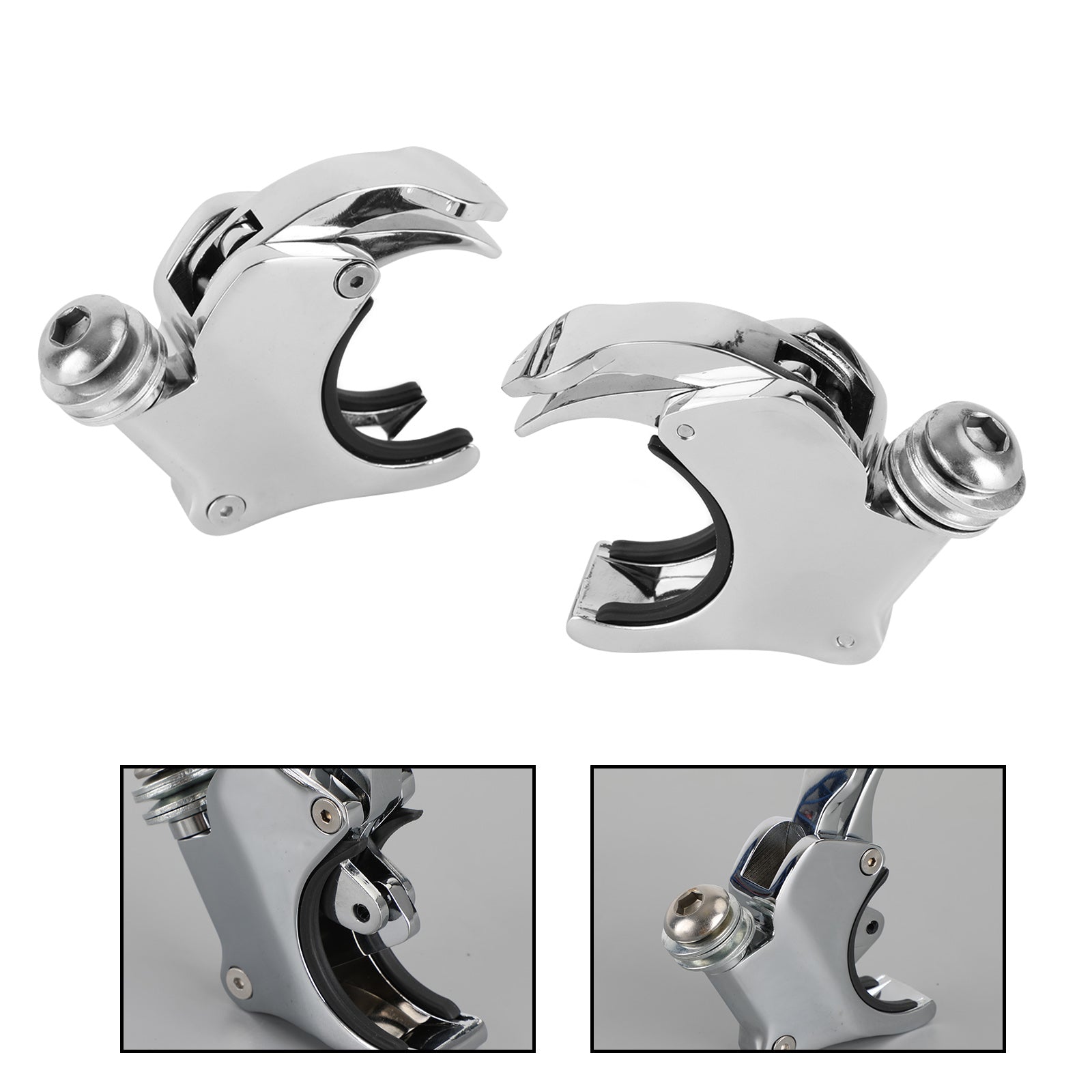 Windshield Fork Clamp Bracket Holder for Dyna Wide Glide 2006+