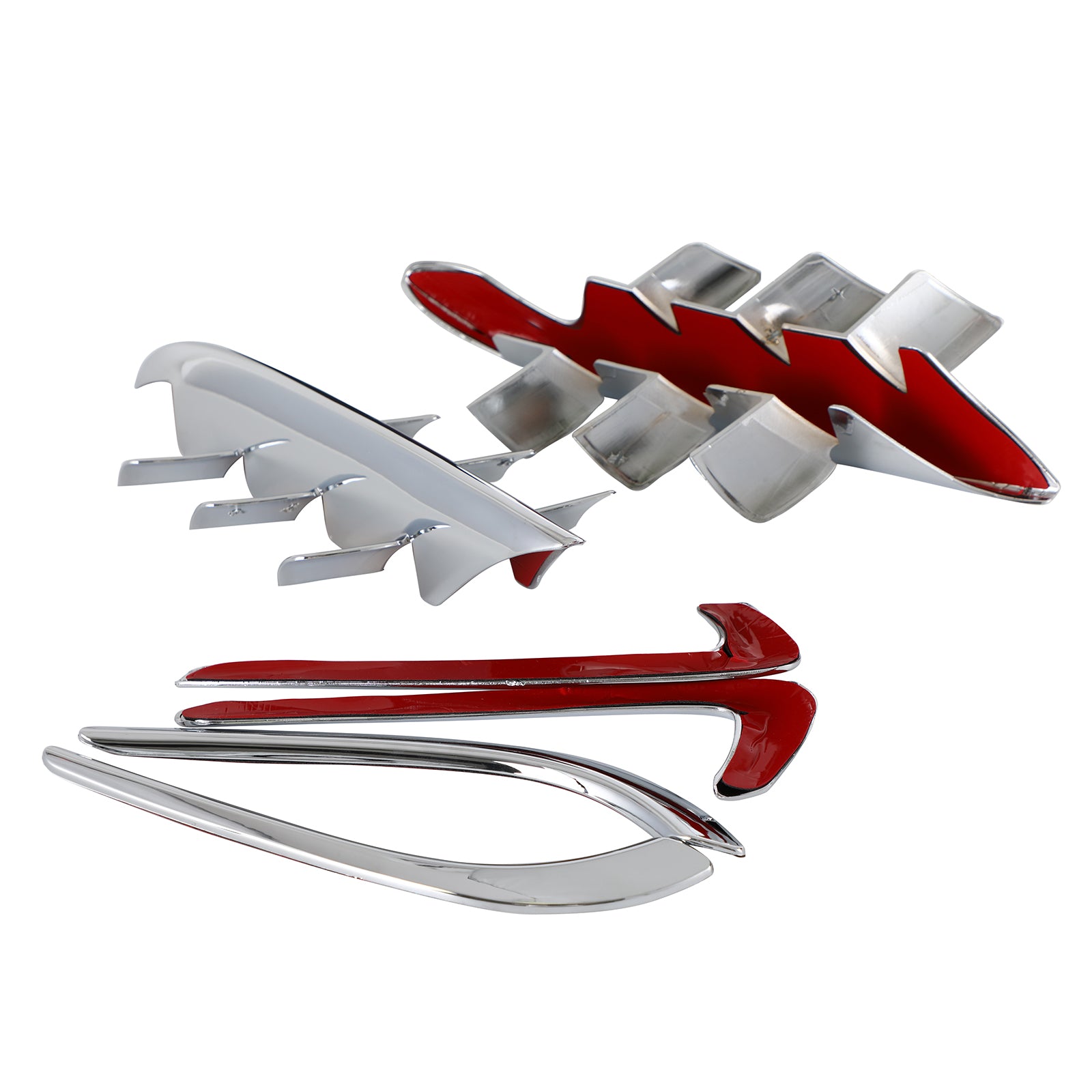 2001-2011 Honda GL1800 Honda Fairing Premier Shark Gills Chrome