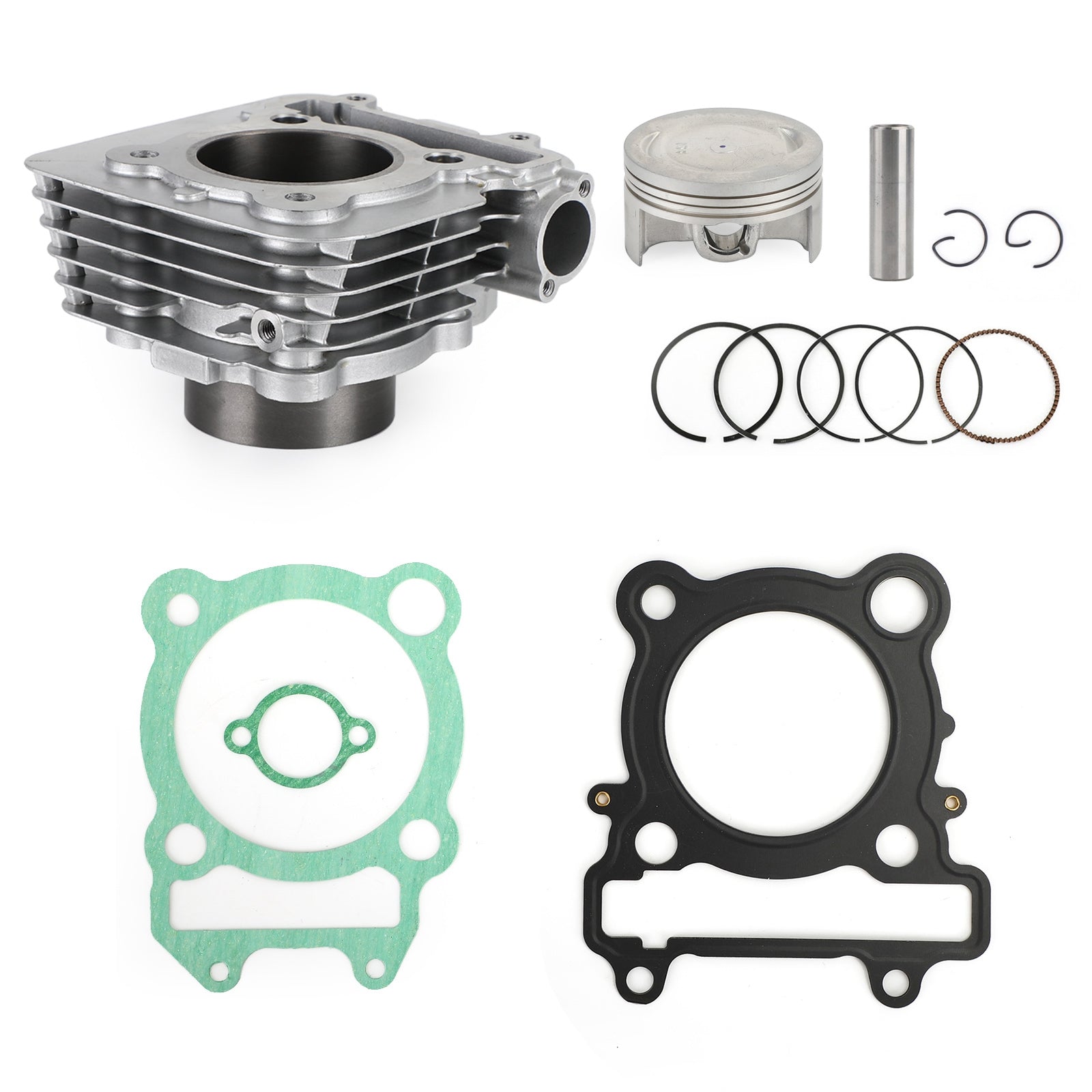 07-09 Yamaha YBR250 (1S4) Piston Cylinder Gasket Top End Kit 74mm 1S4-11311-00-A0 1S4-11311-01-A0