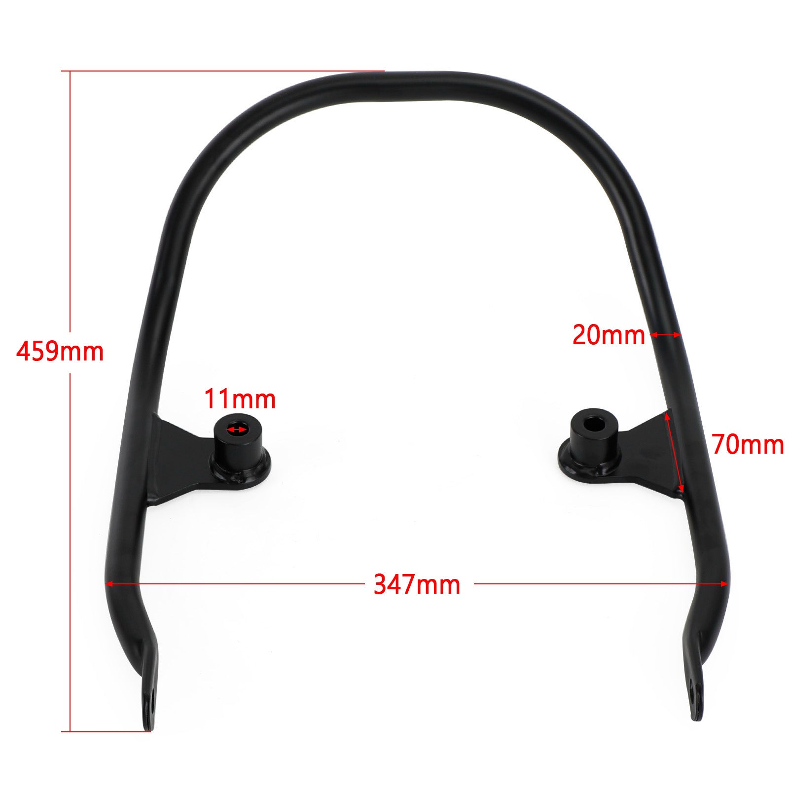 Black Passenger Grab Handle Bar Fit for Kawasaki Z 650 Rs 2021 2022 2023