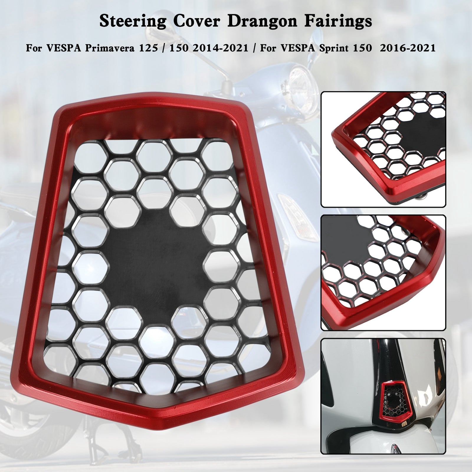 Front Center Horn Cover för Vespa Sprint Primavera 125/150 2014-2021