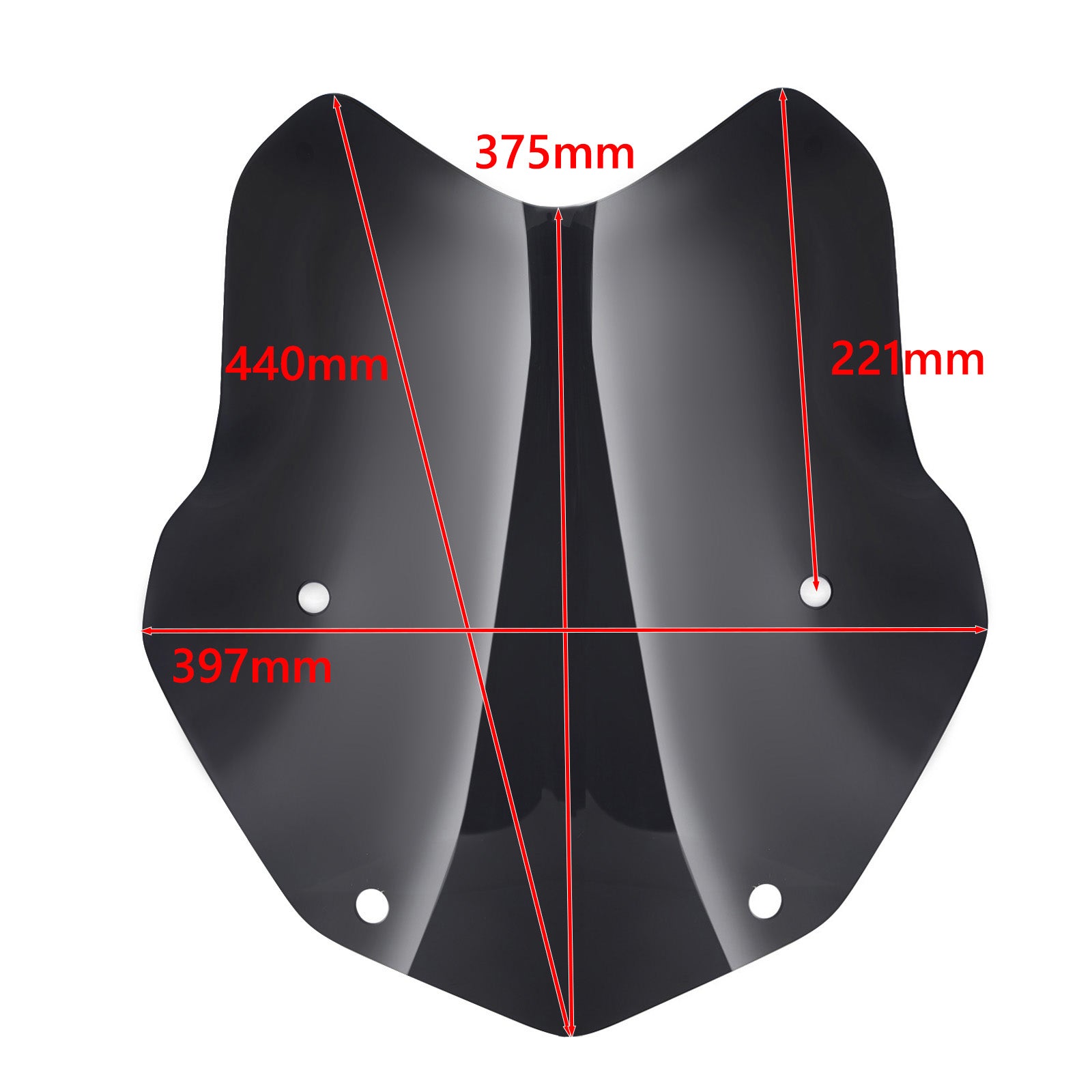 En pare-brise Ajustement pour BMW R1200GS ADV LC 2014-18 R1250GS AVENTION 2019 GÉNÉRIC