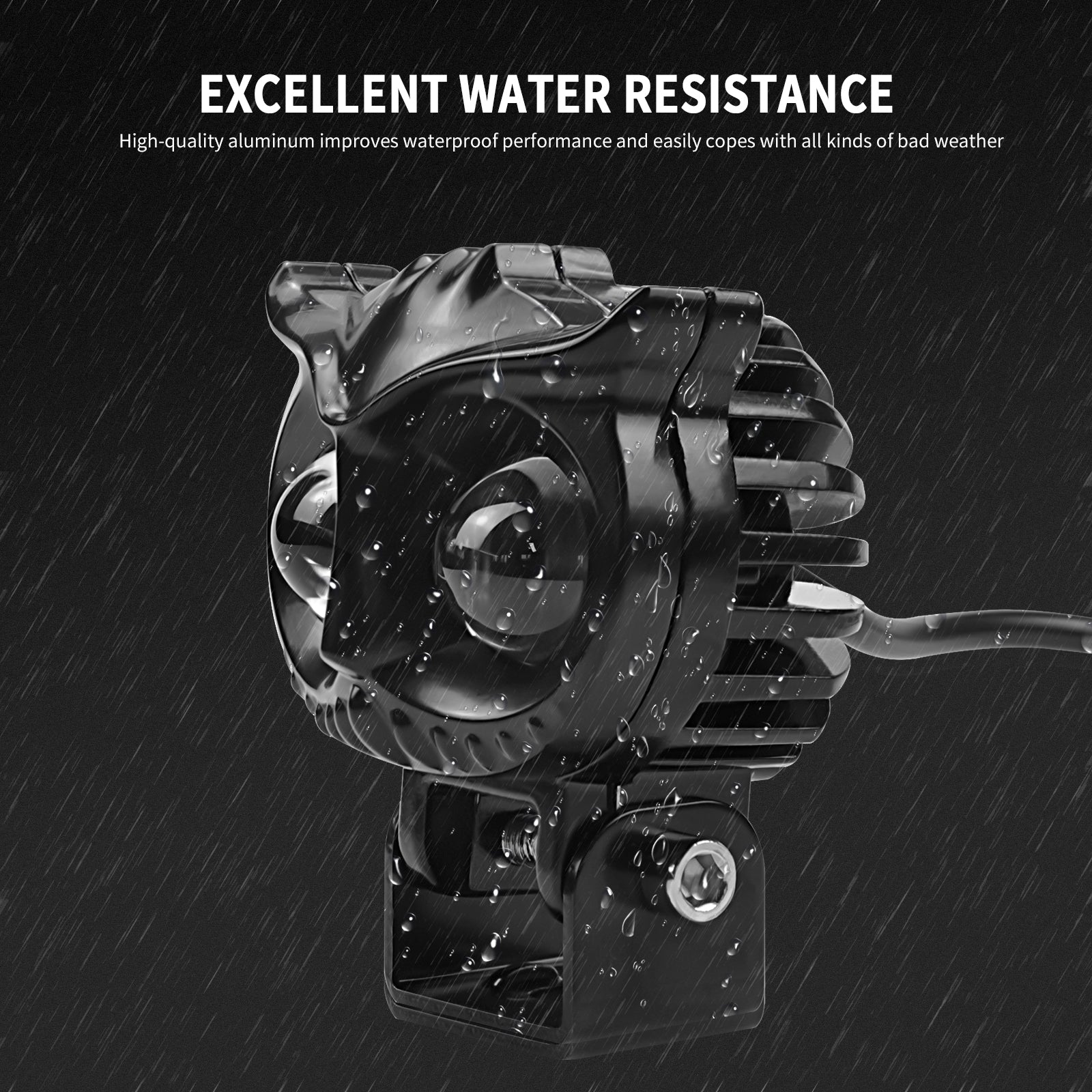 Electric Motobike Scooter Light Ultra Bright Waterproof Headlight Owl Motor Generic