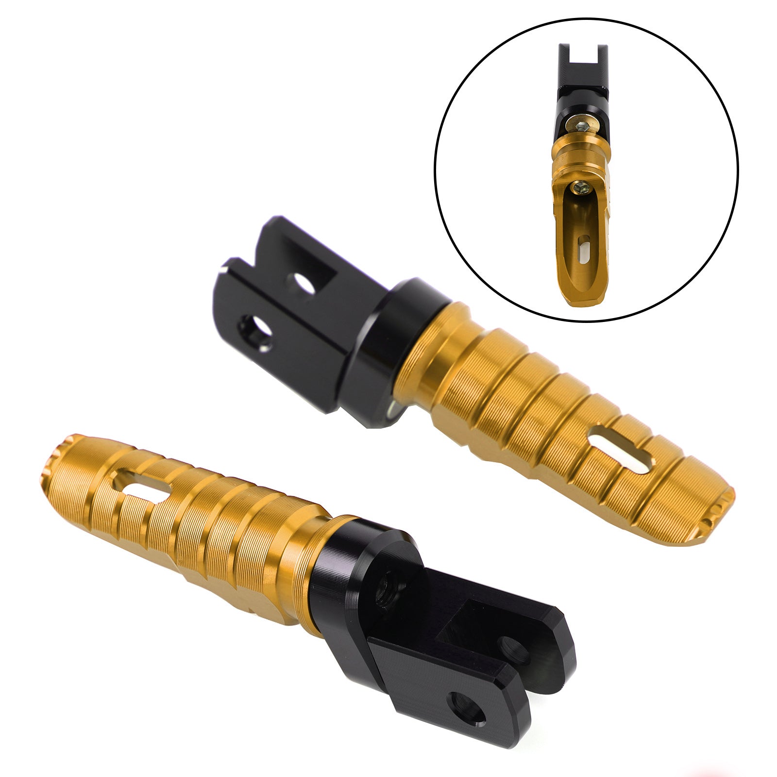 Front Footrests Foot Peg för Triumph Street Triple 765/R/S/RS Daytona 675/R Generic