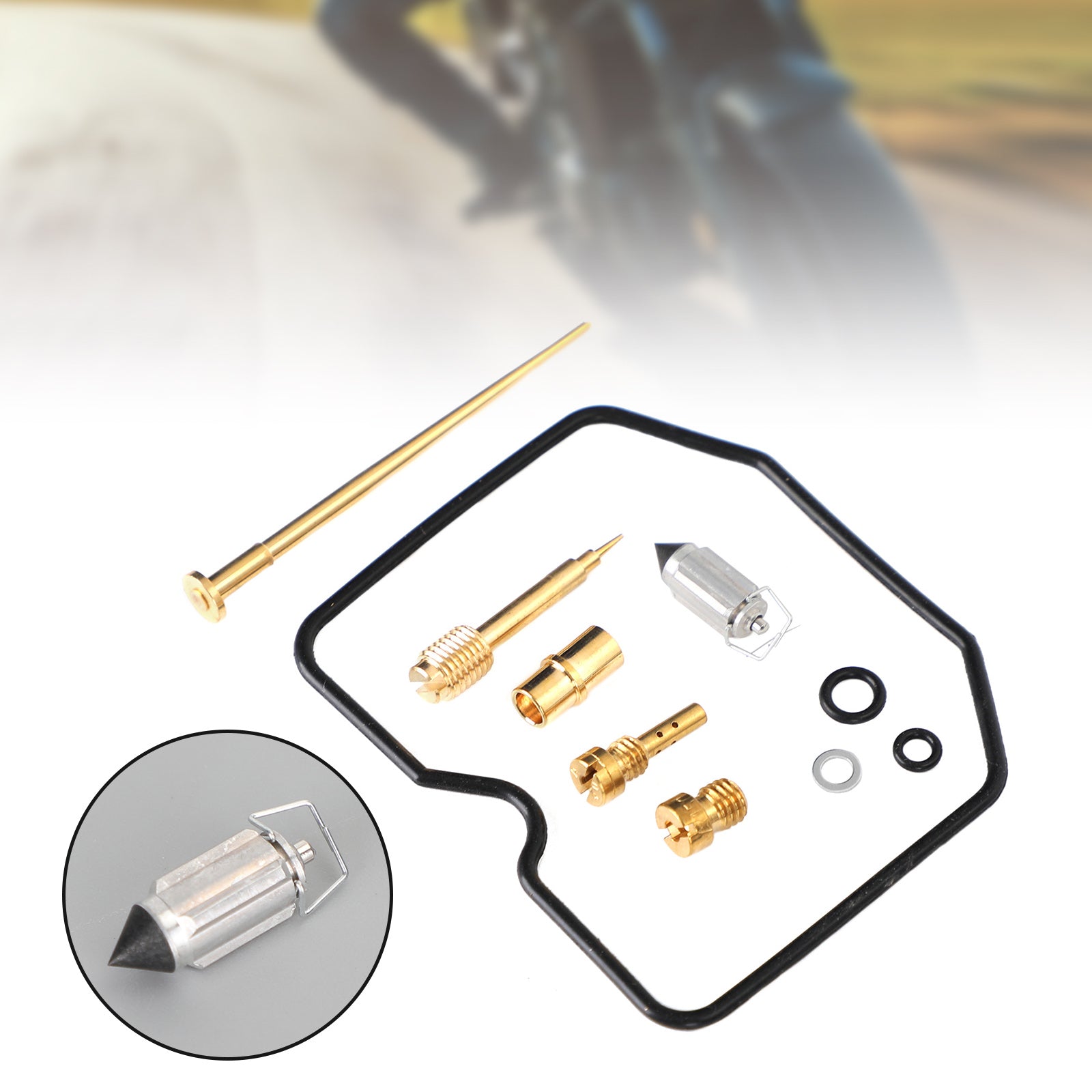 Carburetor Carb Rebuild Kit Fit til Kawasaki KLR650 1987-2007 Dirtbike Generic