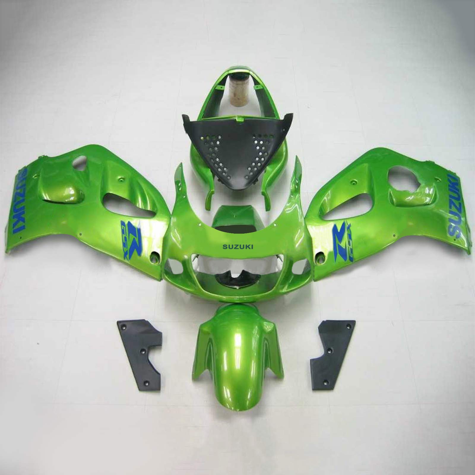 Amotopart Suzuki 1996–2000 GSXR 600/750 grünes Verkleidungsset