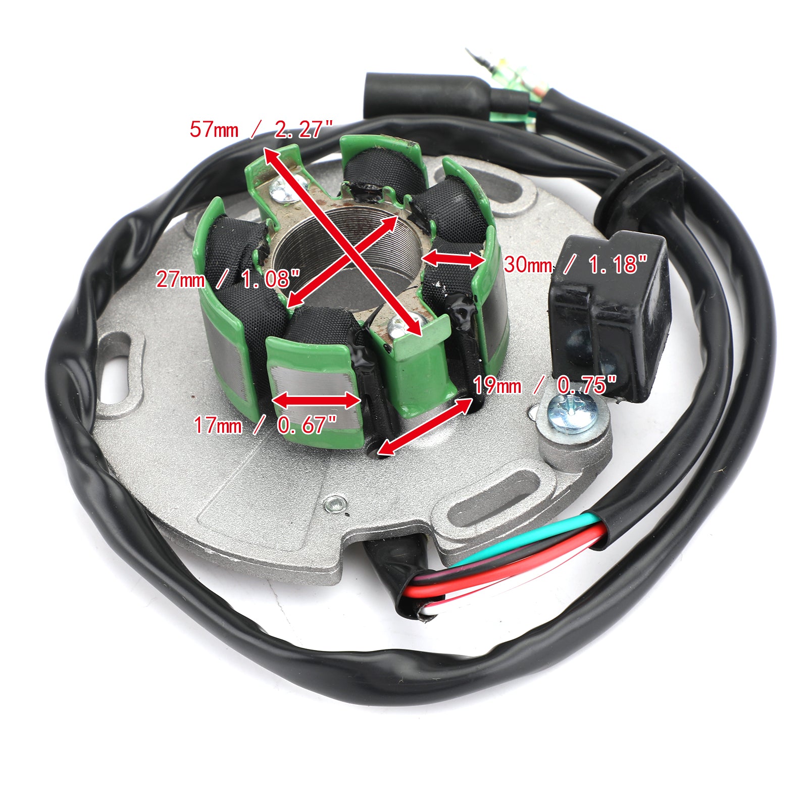 Magneto Stator Coil 32101-01b30 32101-28c00 Fit för Suzuki RM125 1986-1988 RM250 1986-1995