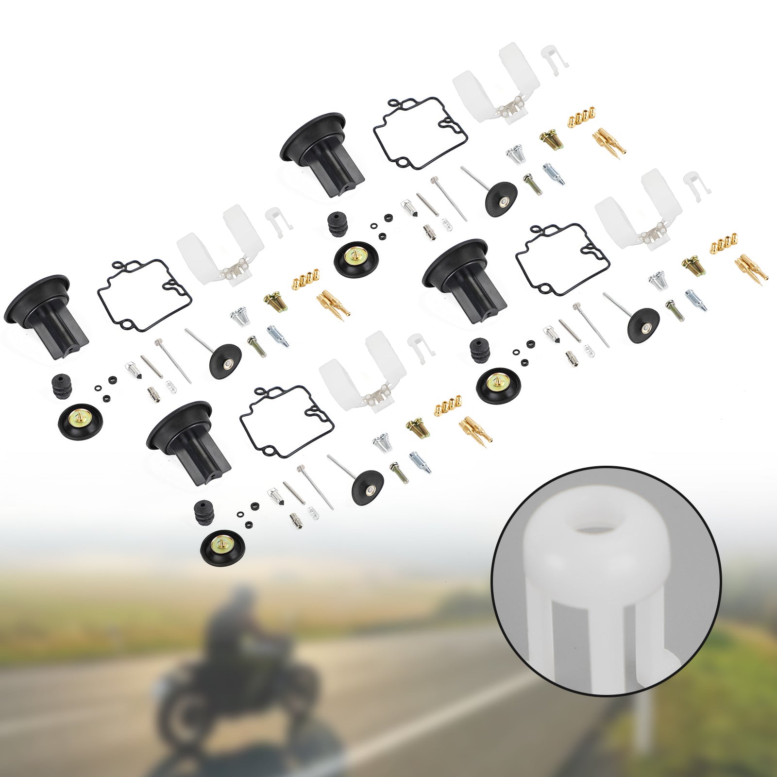 4X KT CVK24 Scooter Racing carburatore generico kit di riparazione carburatore pompa di accelerazione