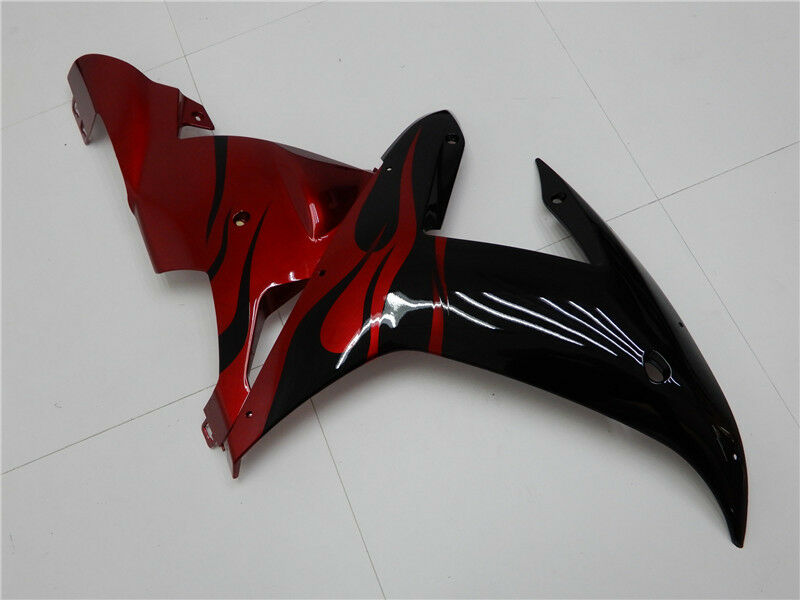 Amotopart 2002 2003 Yamaha YZF R1 Fairing Black Red Kit