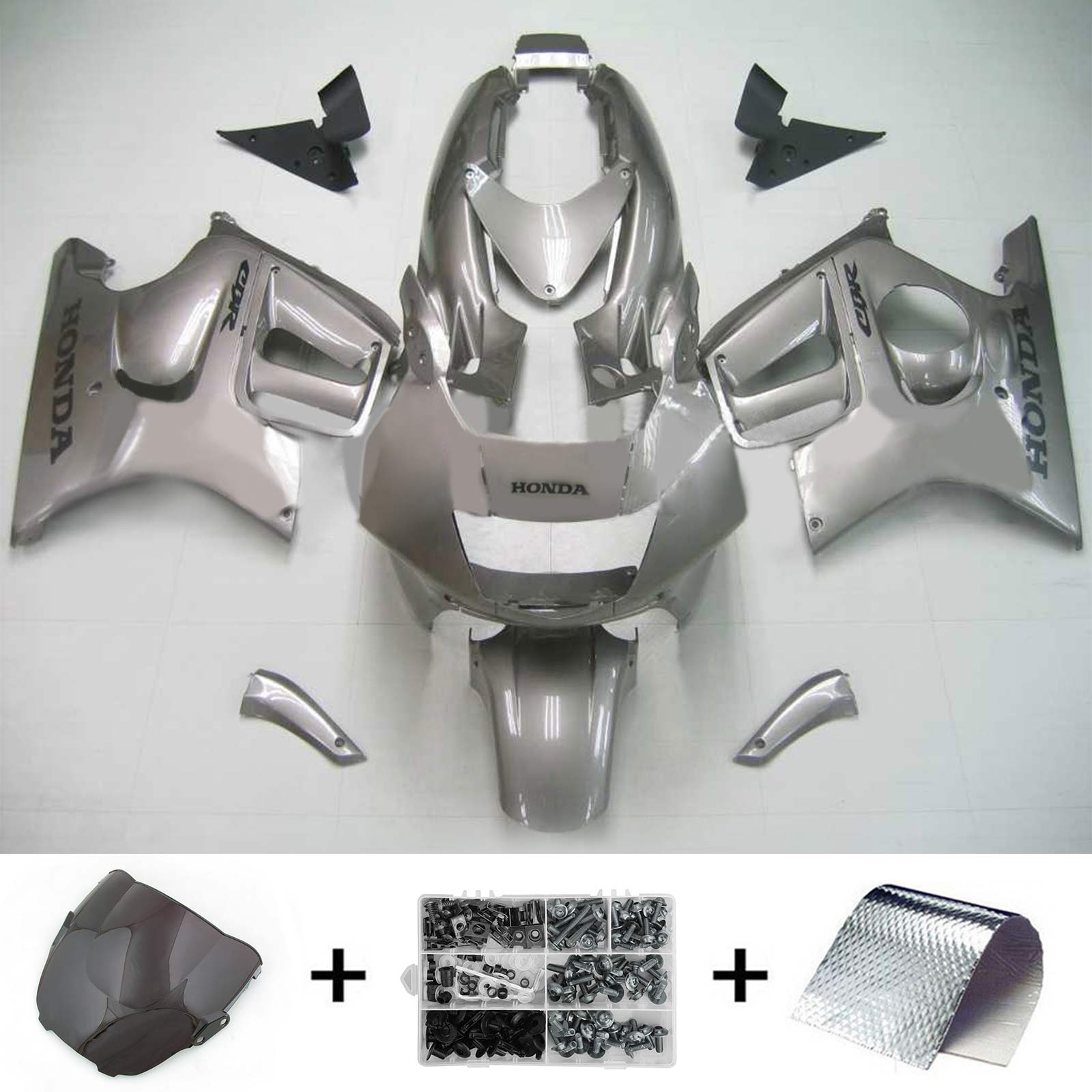 Amotopart 1995-1996 Honda CBR600 F3 Fairing Grey Kit