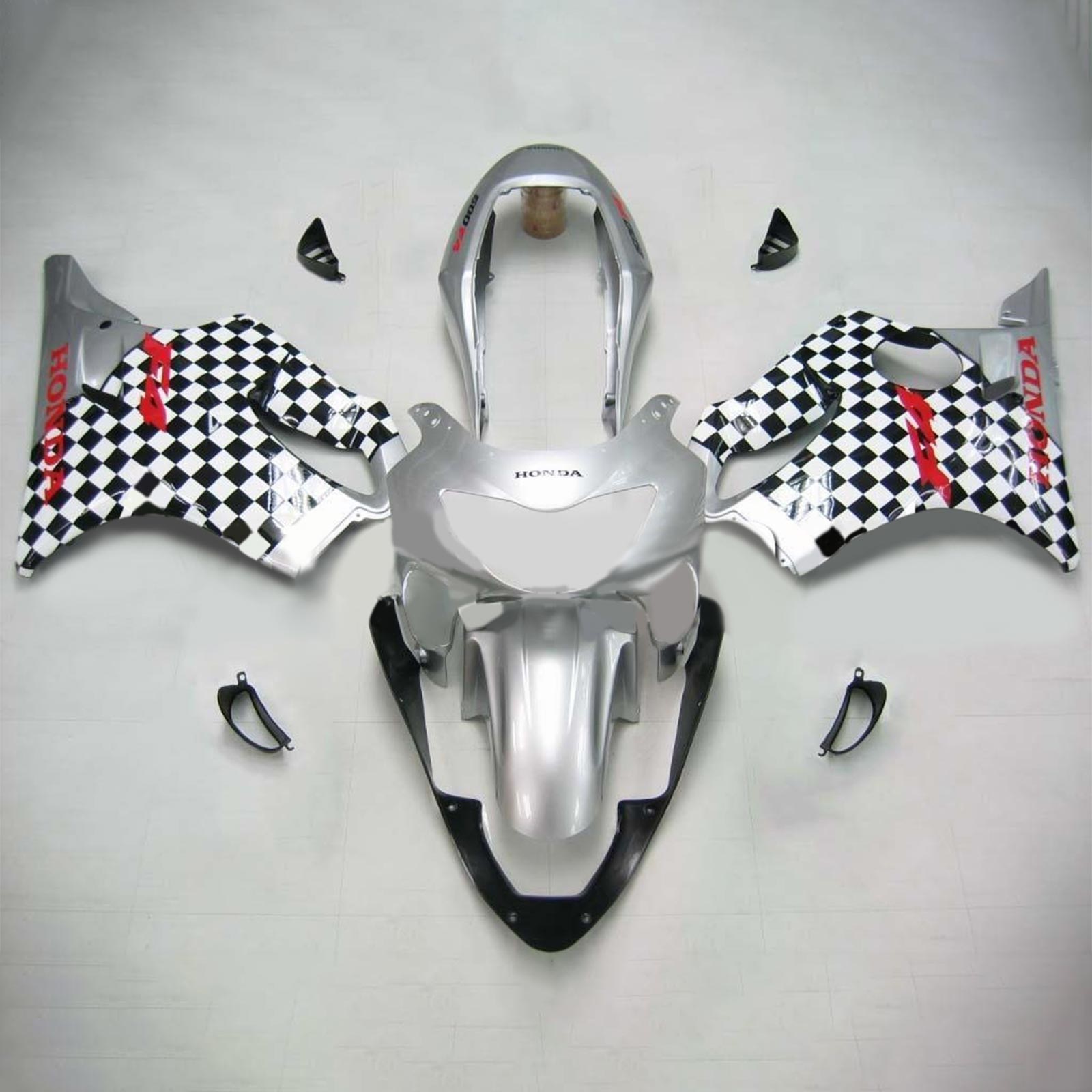 AMOTOPART HONDA CBR600F4 1999-2000 Checkerboard Black & White kuipkit