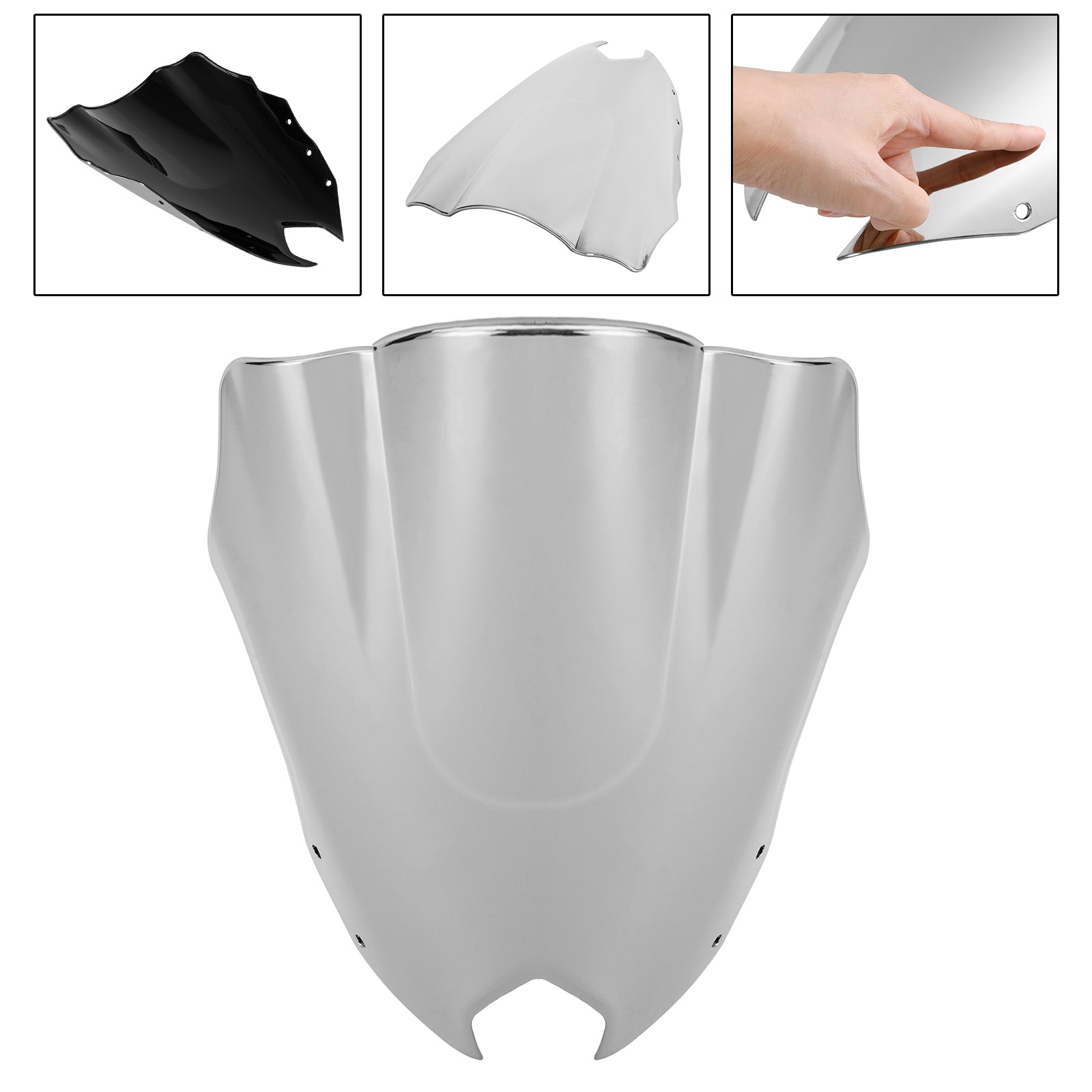 Le pare-brise de moto ABS Ajustement pour Yamaha FZ6R FZ-6R FZS600 2009-2015