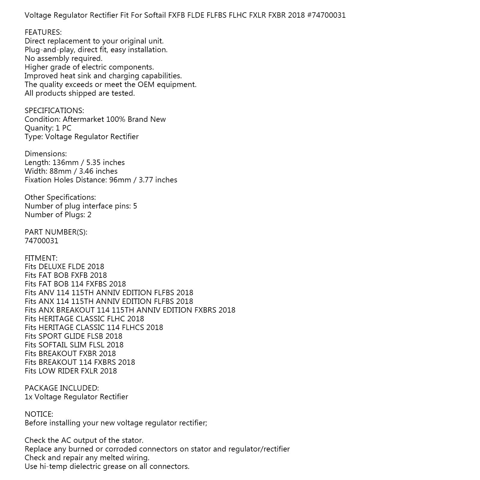 Spændingsregulator ensretter til blødailarvsbrud FXFB FLFB 74700031