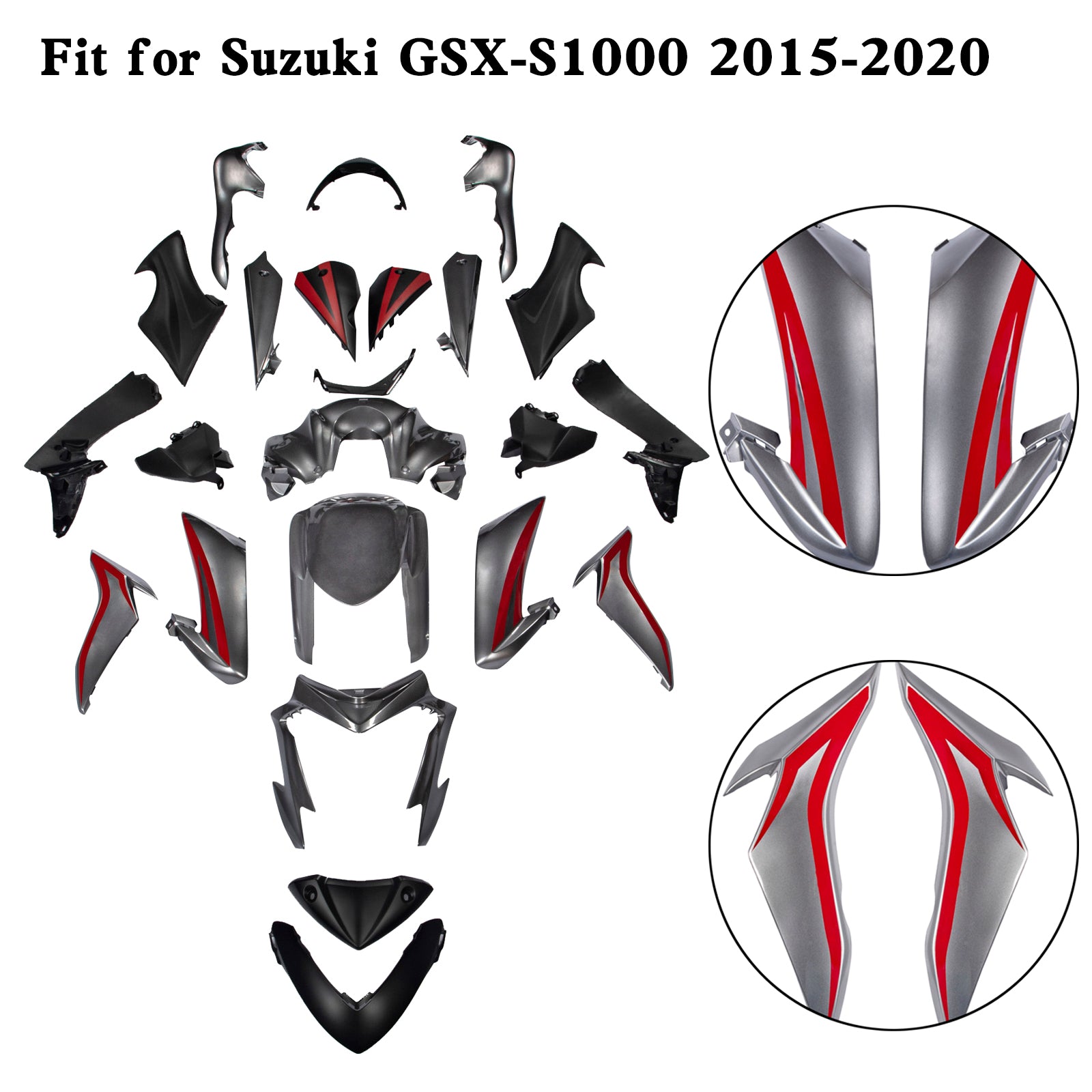 Amotopart (2015–2020) Suzuki GSX-S 1000 Verkleidungssatz Kollektion 2