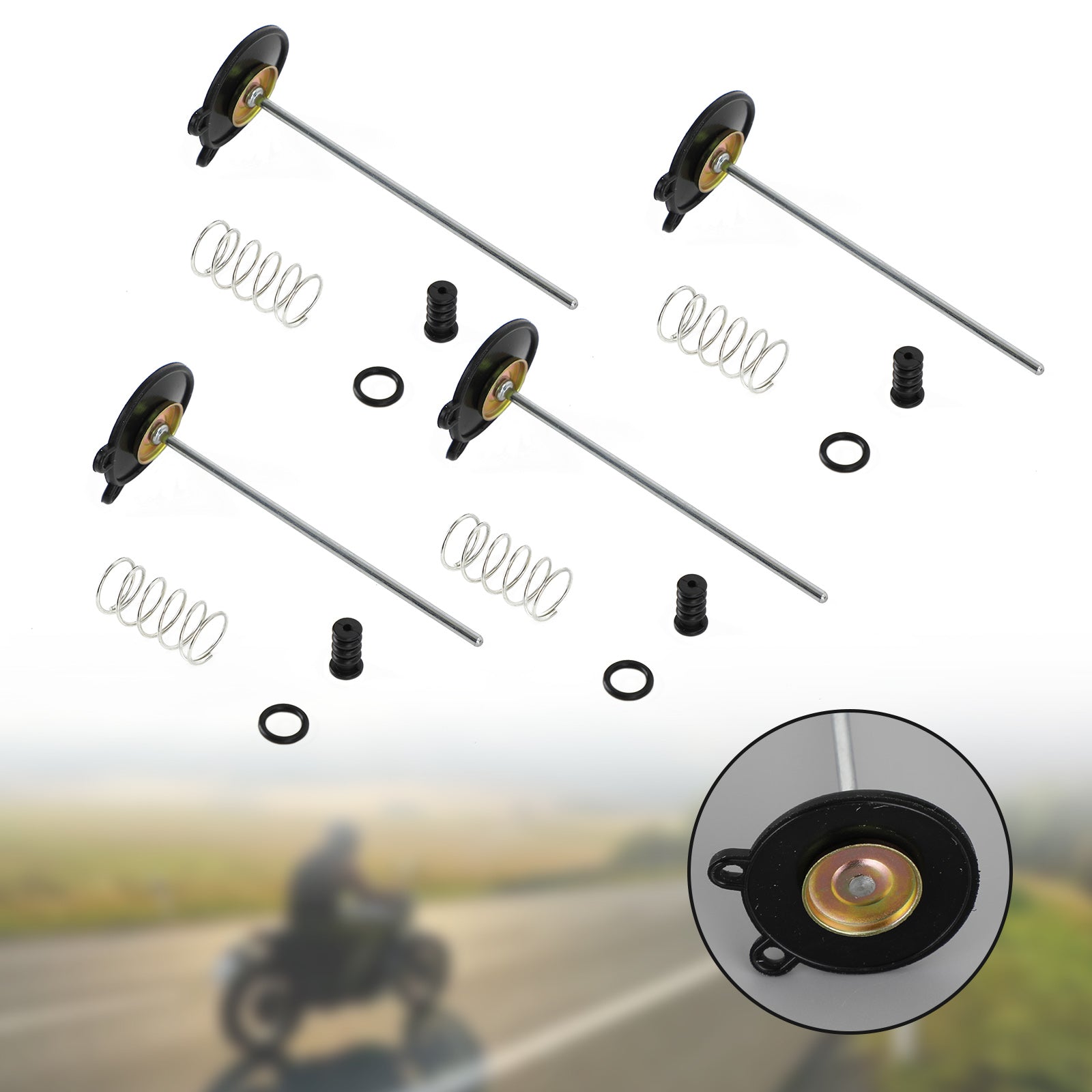 Kit di ricostruzione carburatore 4X adatto per Honda CB750C 750 Custom CB900C 1980-1982 Generico