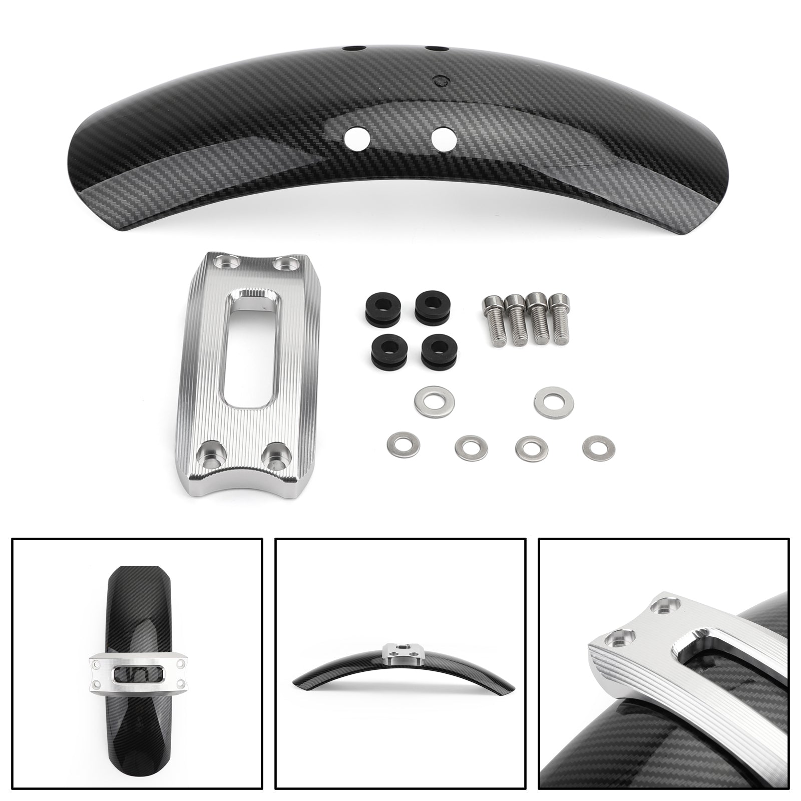 2016-2019 BMW R Nine T Scrambler Front Fender Mutguard Silber