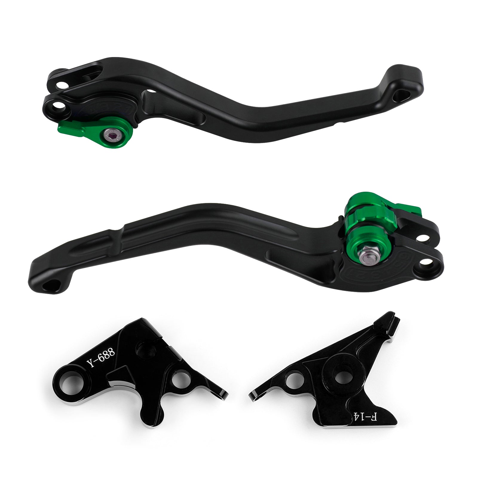 Ny kort clutchbremsespak passform for Yamaha YZF R1 R6 FZ1 Fazer R6s US/CA