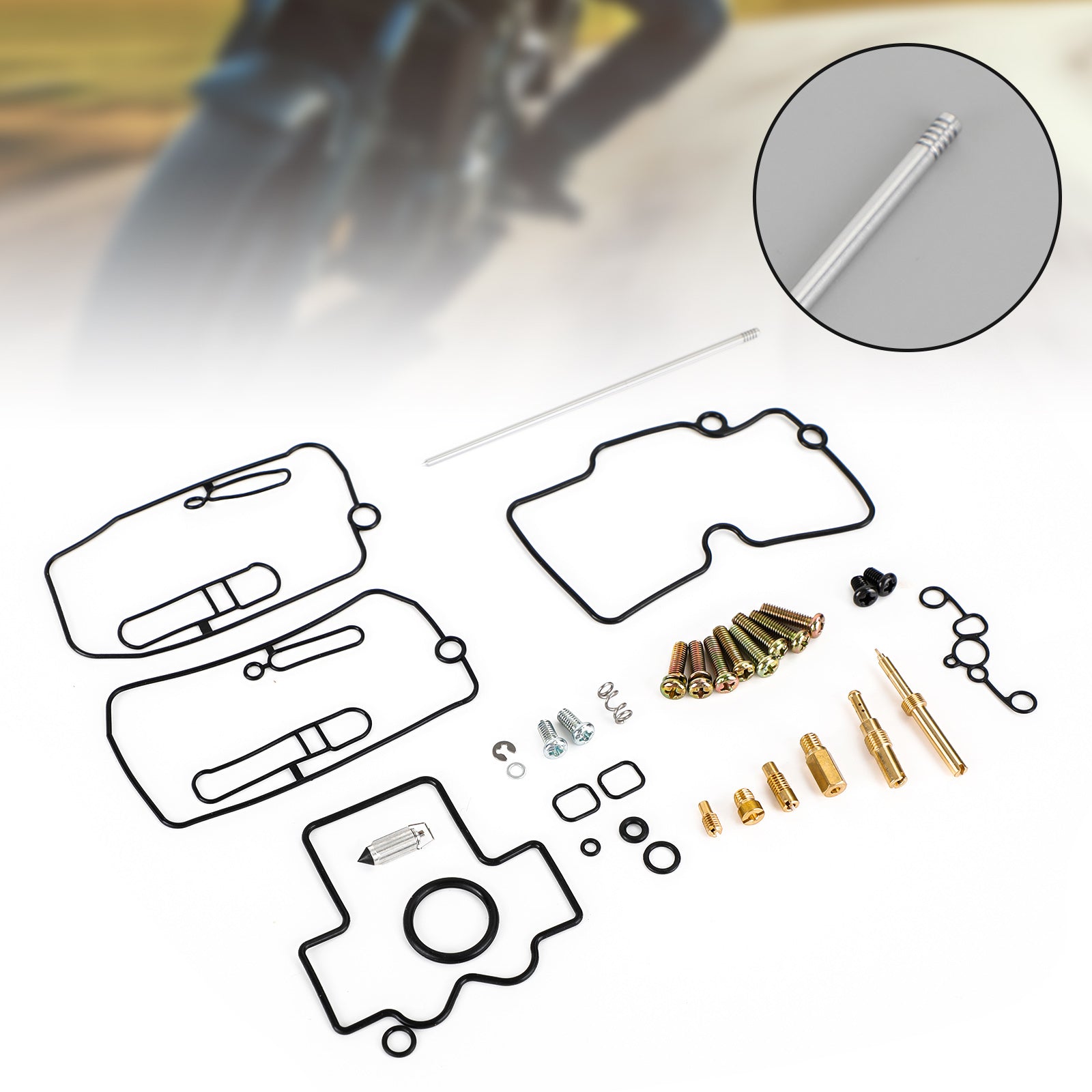 Kit de réparation de reconstruction du carbage du carburateur ajusté pour yamaha yfz450 2004-2009 générique