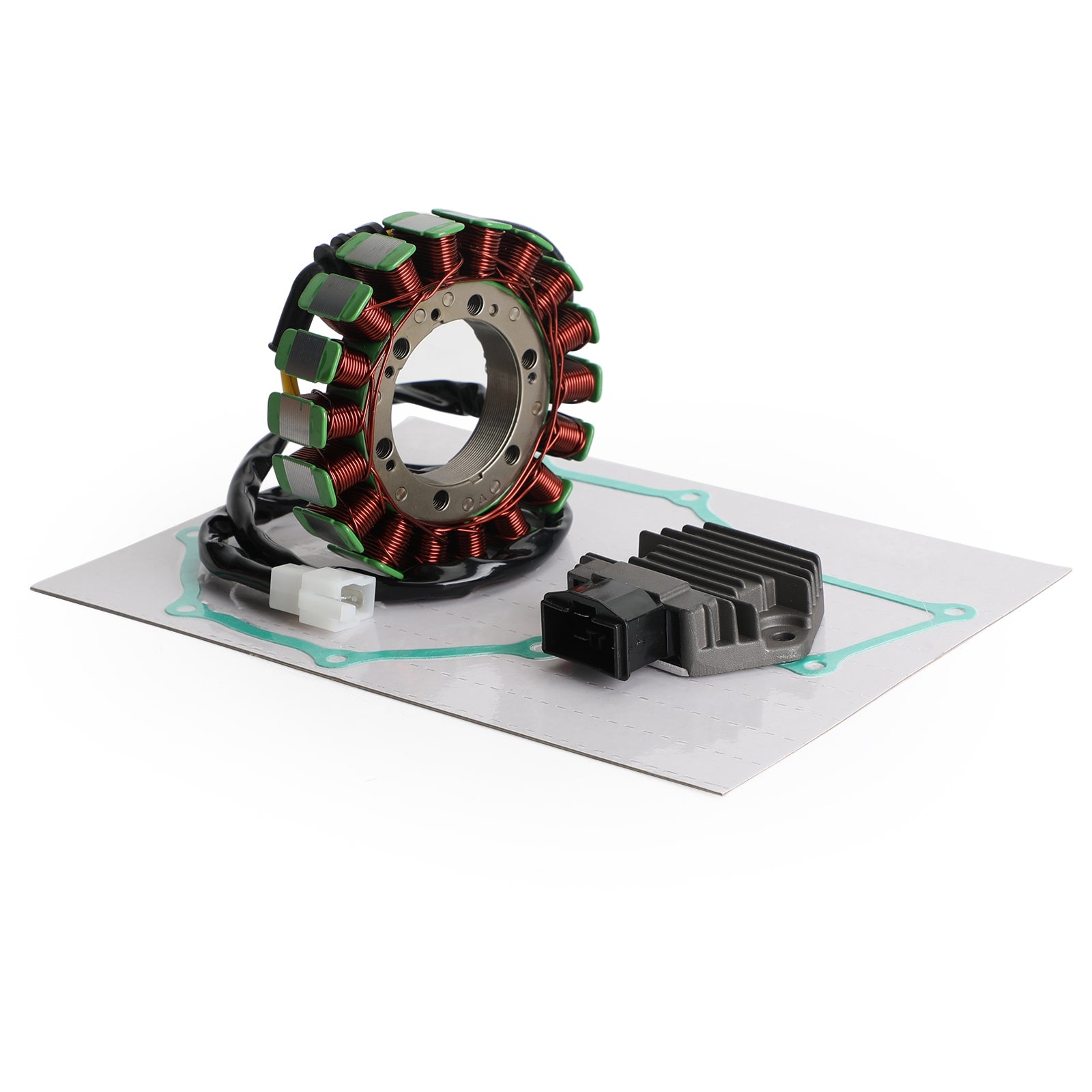 Magneto stator+spännings likriktare+packning för Honda VT750 C C2 skugg ess 01-03 generisk