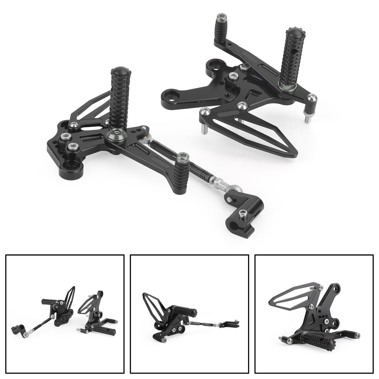 18-22 Kawasaki Ninja EX 250 / EX 400 CNC Alu Rearsets Footpegs
