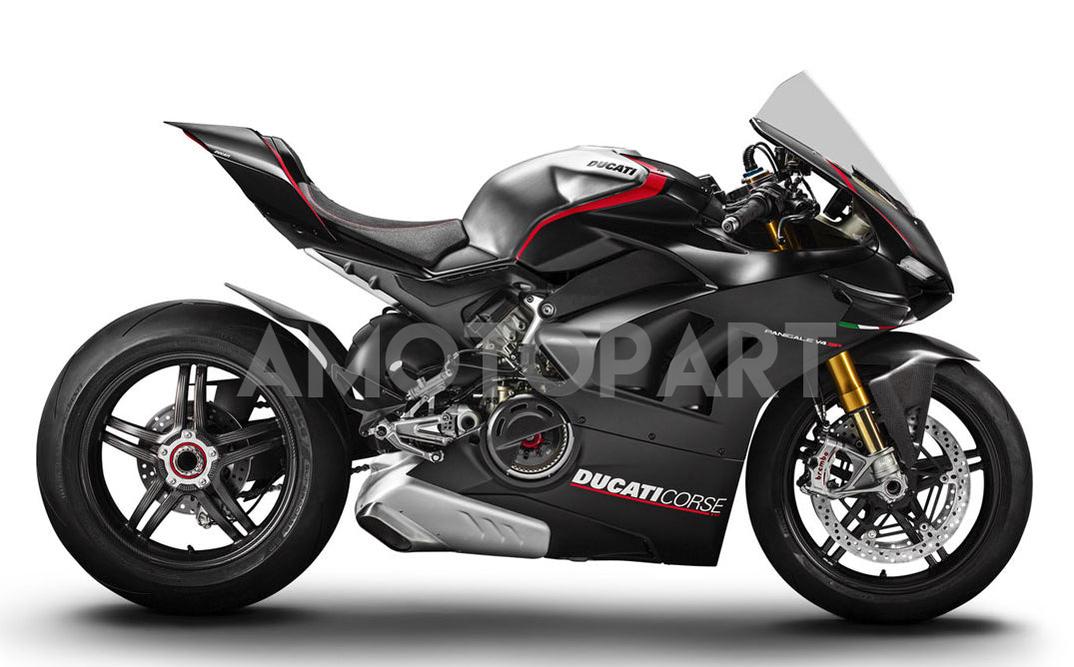 Amotopart Ducati 20-21 Panigale V4 V4S Black Sliver Abzugskit