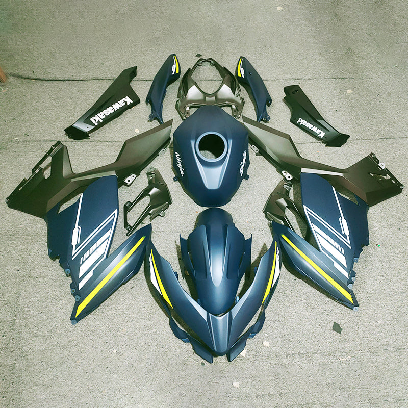 Amotopart Kawasaki EX400/Ninja400 2018-2023 Blue Black Abzugskit