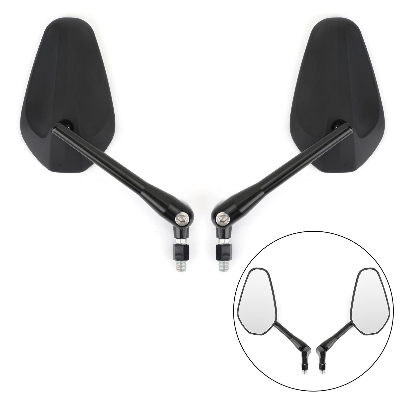 Nuevo M10 10mm izquierda y derecha motocicleta espejos retrovisores personalizados personalizados genéricos