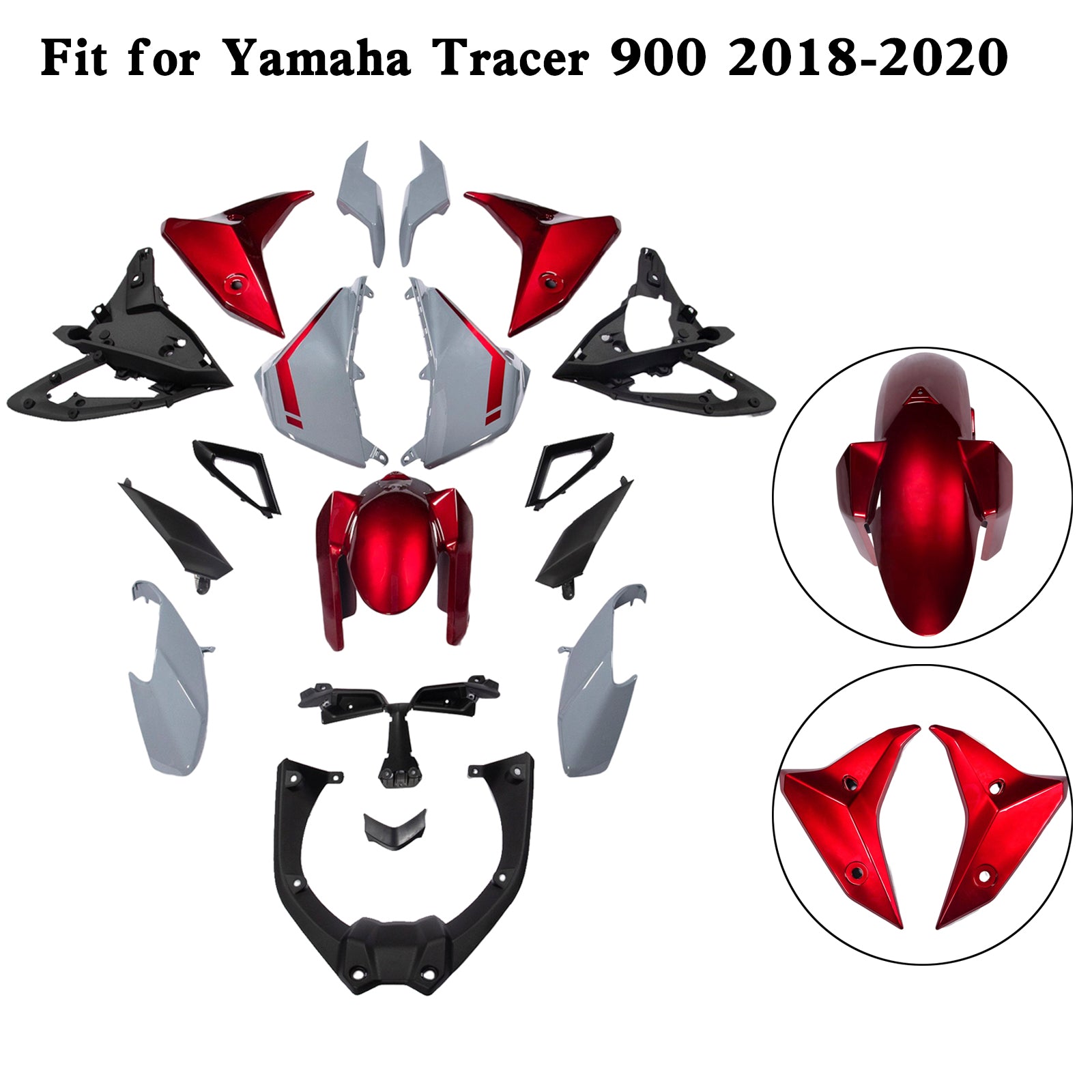Amotopart Yamaha 2018-2020 Tracer 900 Tracer 900 GT Fairing Kit