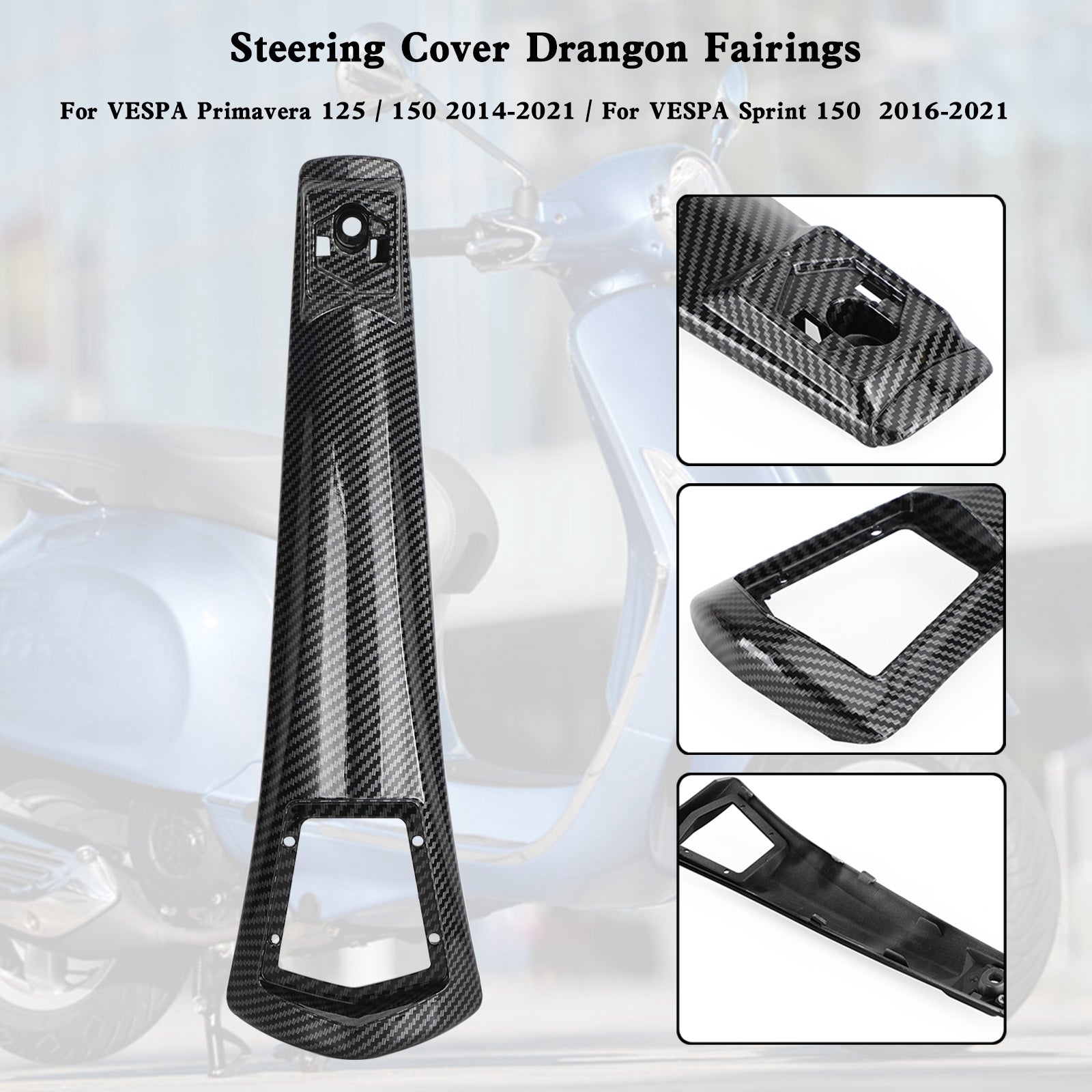 Carenatura copertura clacson in ABS per VESPA Sprint Primavera 125/150 2014-2021