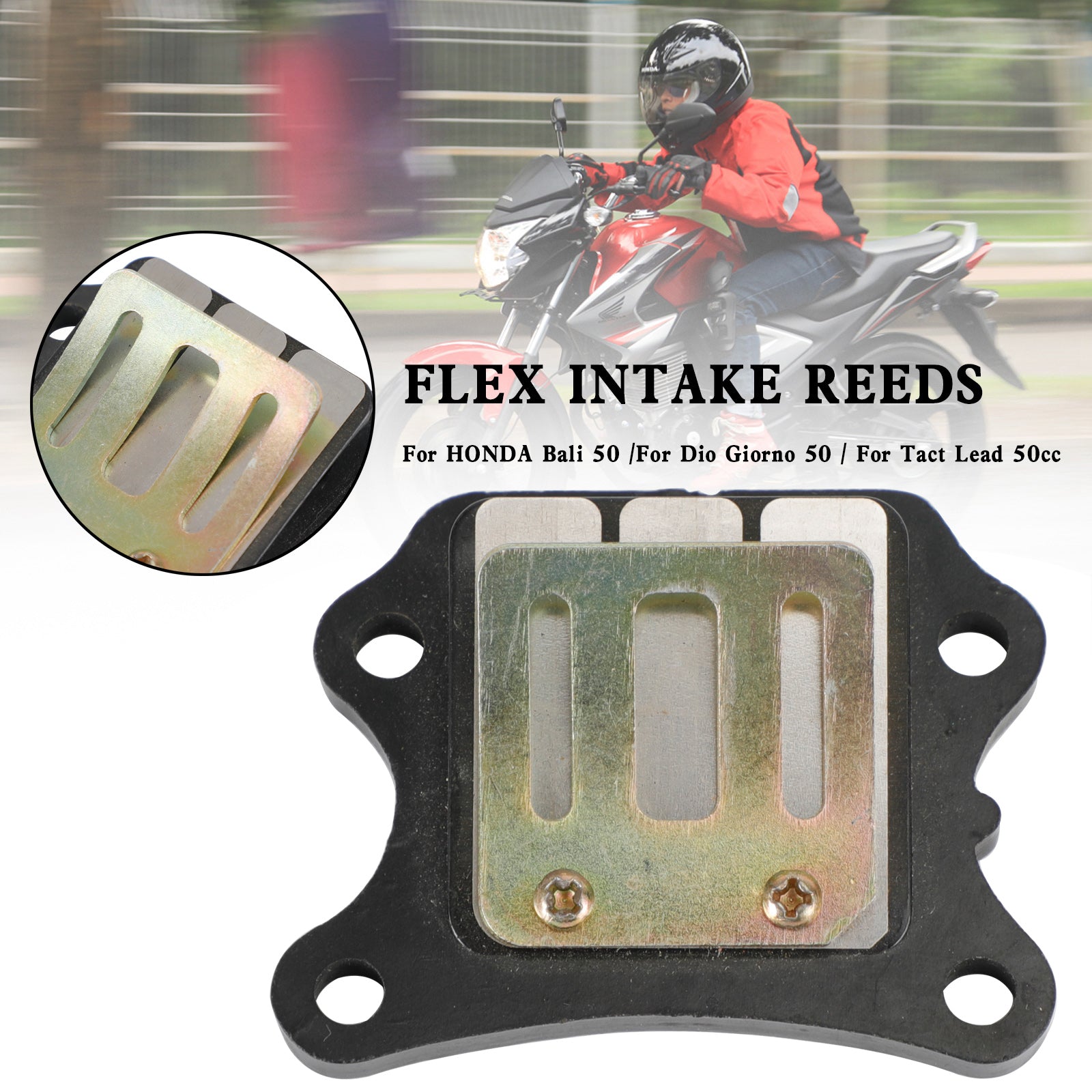 Valve à anche pour honda bali 50 dio giorno 50 tact plomb 50cc générique