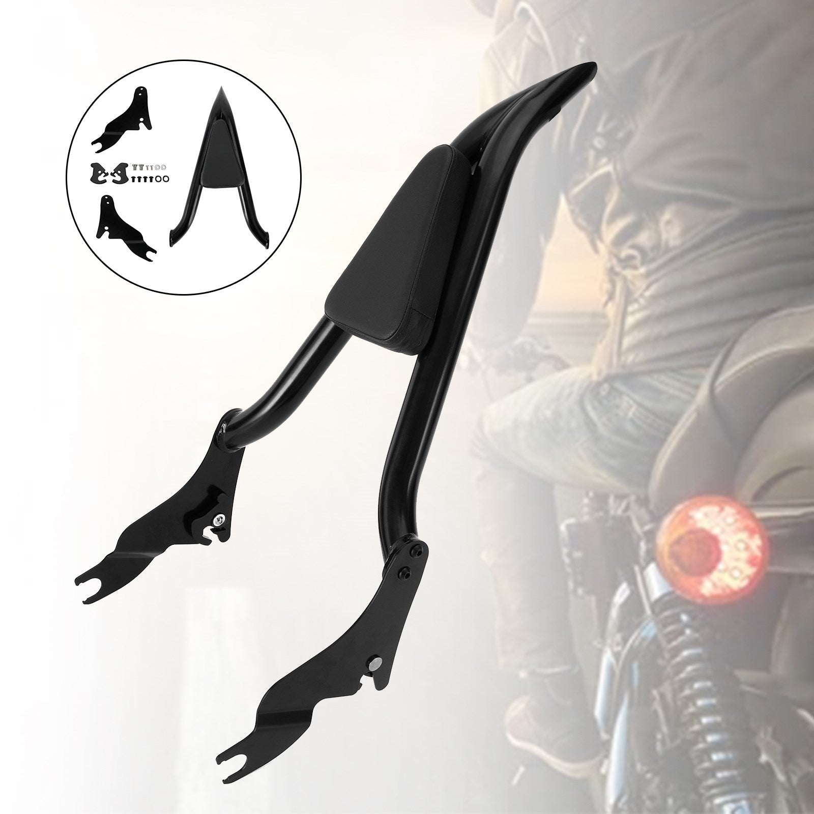 09-22 Touring Road King/CVO Road Glide/Street Glide Passenger BackRest