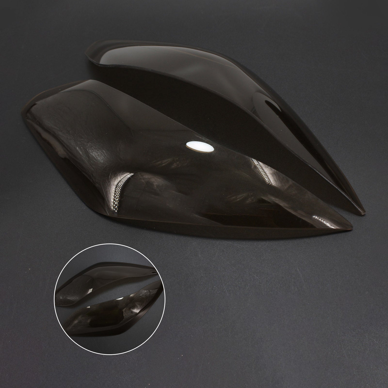 Strålkastarobjektivskydd för Kawasaki Ninja 300 versys 650 15-17 Smoke Generic