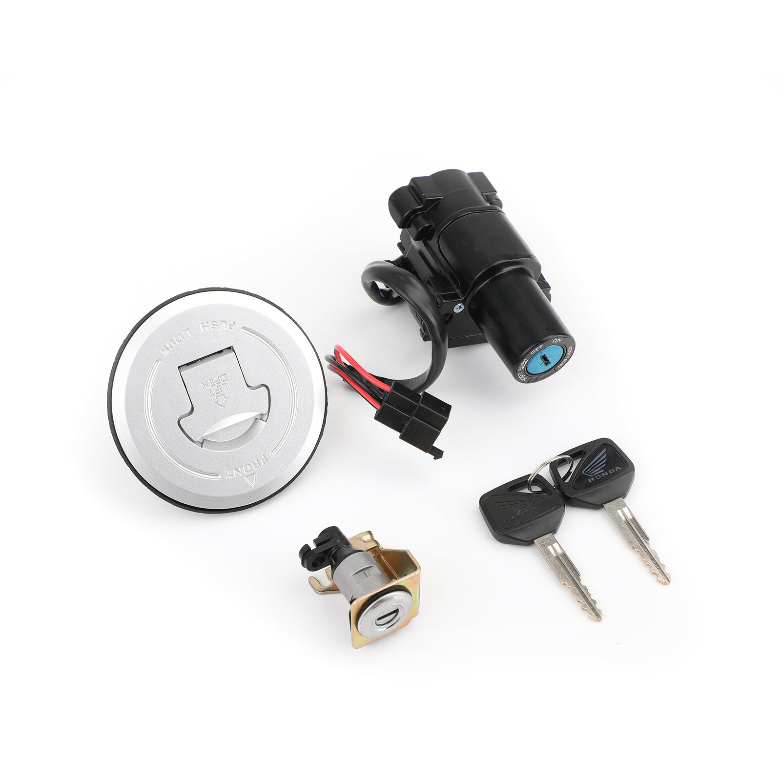 2011-2013 CBR250R 2017-2018 CBR300RA Zündschalter Kraftstoffkappen-Sitzverriegelungsschließ