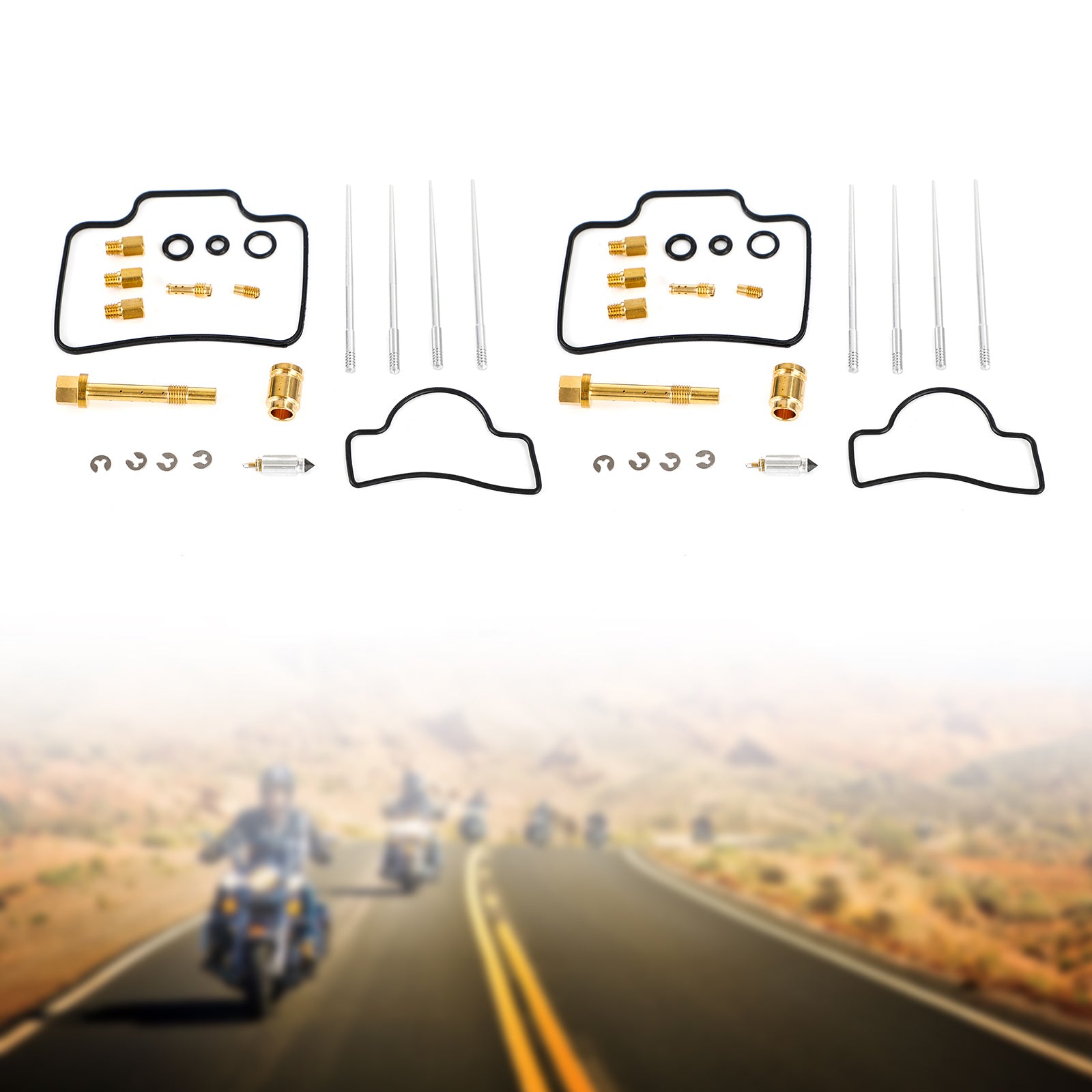 2x carburateur koolhydraten herbuild reparatiekit geschikt voor Suzuki RGV250 Gamma VJ21 VJ22
