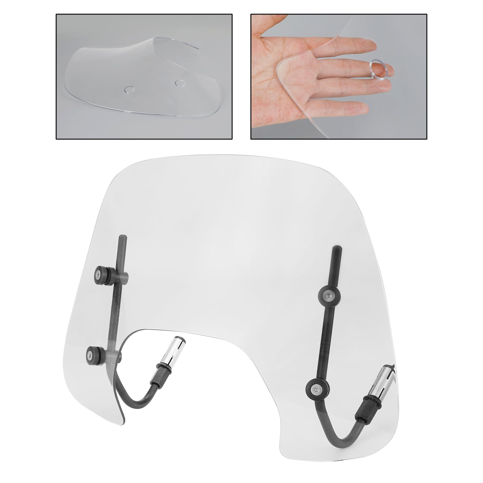 ABS motorcykel forrude forrude pasform til Vespa Sprint 150 2016-2021 generisk