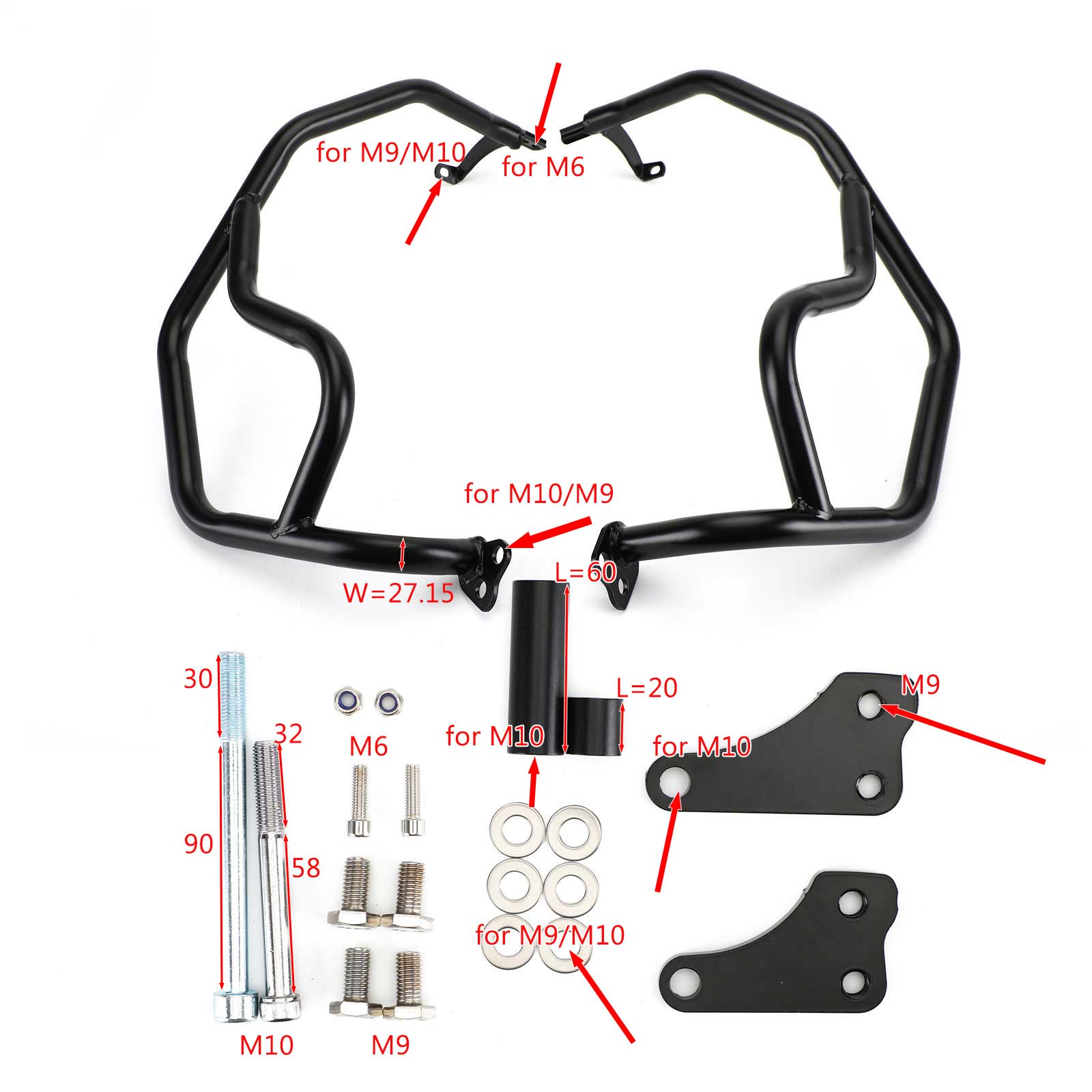 Dolne osłony silnika paski awarii pasujące do TR TIGER 900 Wszystkie model 20-21
