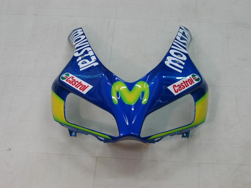 Carénages Amotopart Honda CBR1000RR 2006-2007 Carénage Movistar Racing Bleu & Kit de carénage vert