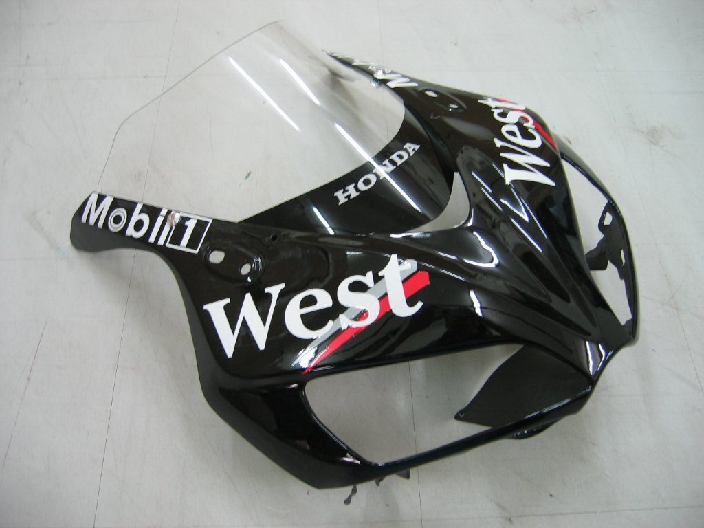 Fairings Amotopart Honda CBR1000RR 2006-2007 FaRring West Racing Black Fairring Kit
